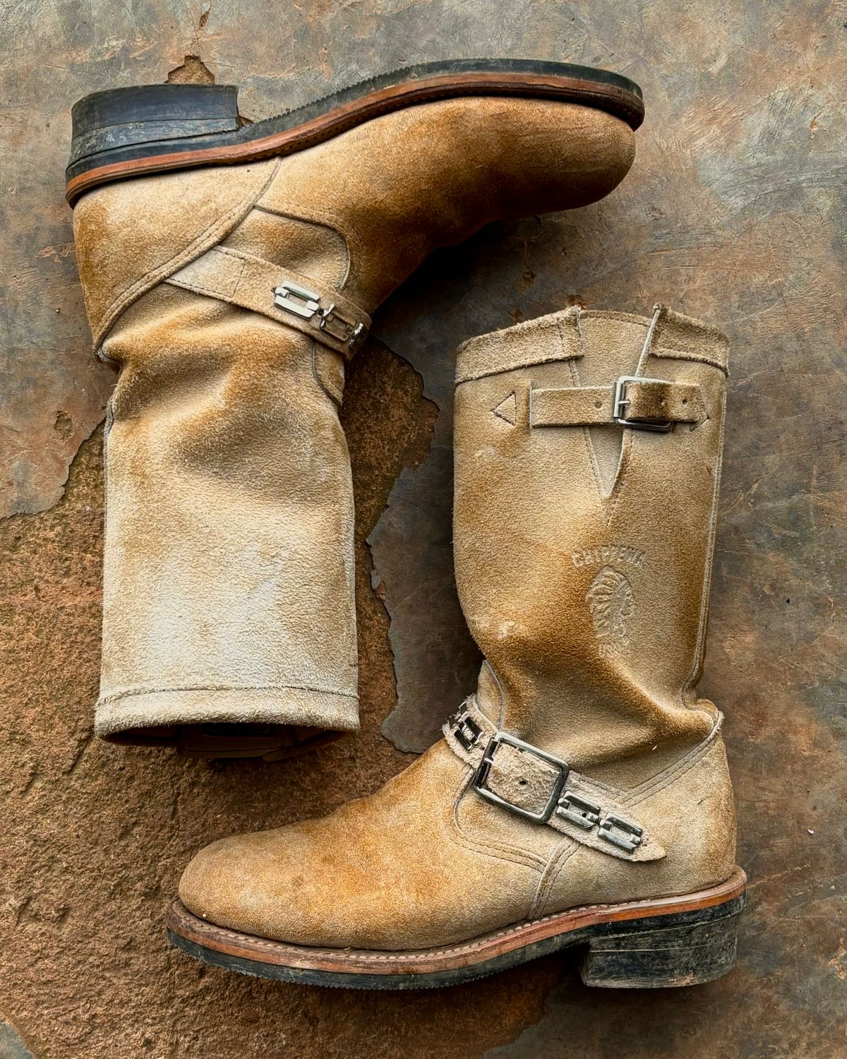 Photo by luutruc07 on December 5, 2024 of the Chippewa 11" Engineer Boot in Laramie Retan.