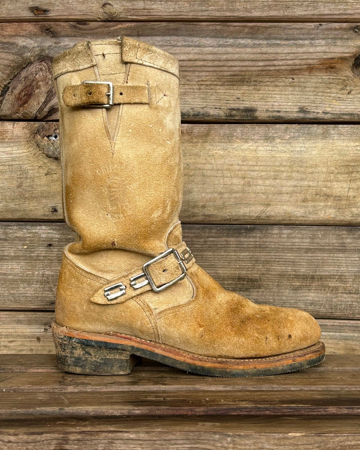 Photo by luutruc07 on December 5, 2024 of the Chippewa 11" Engineer Boot in Laramie Retan.