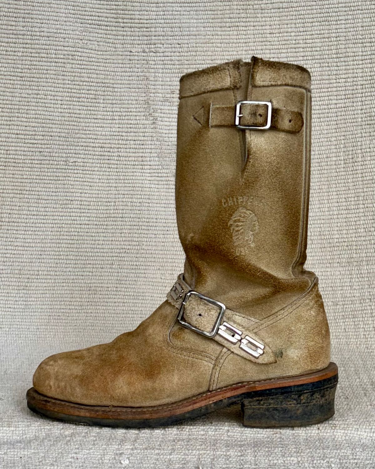 Photo by luutruc07 on January 1, 2025 of the Chippewa 11" Engineer Boot in Laramie Retan.