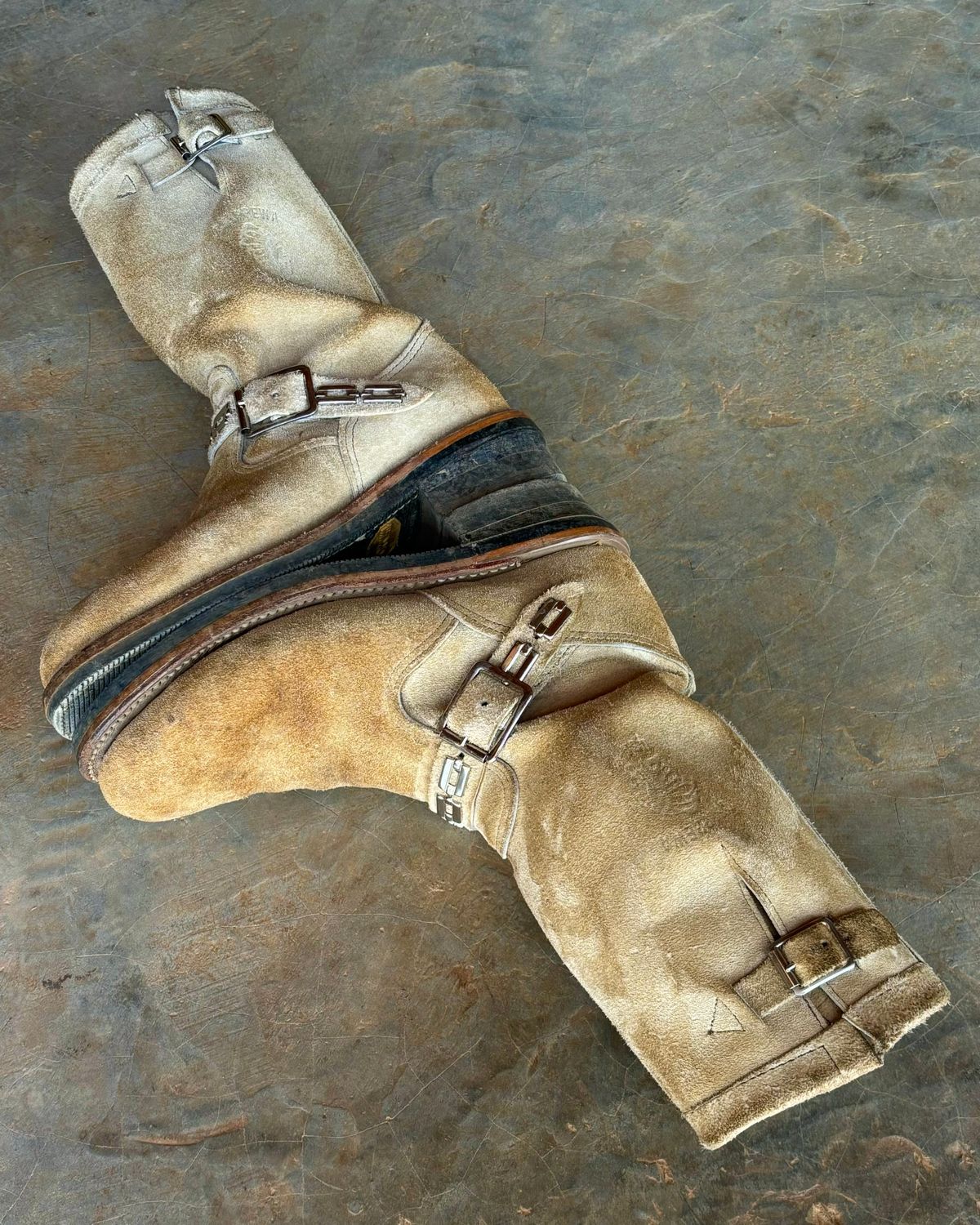Photo by luutruc07 on March 3, 2025 of the Chippewa 11" Engineer Boot in Laramie Retan.