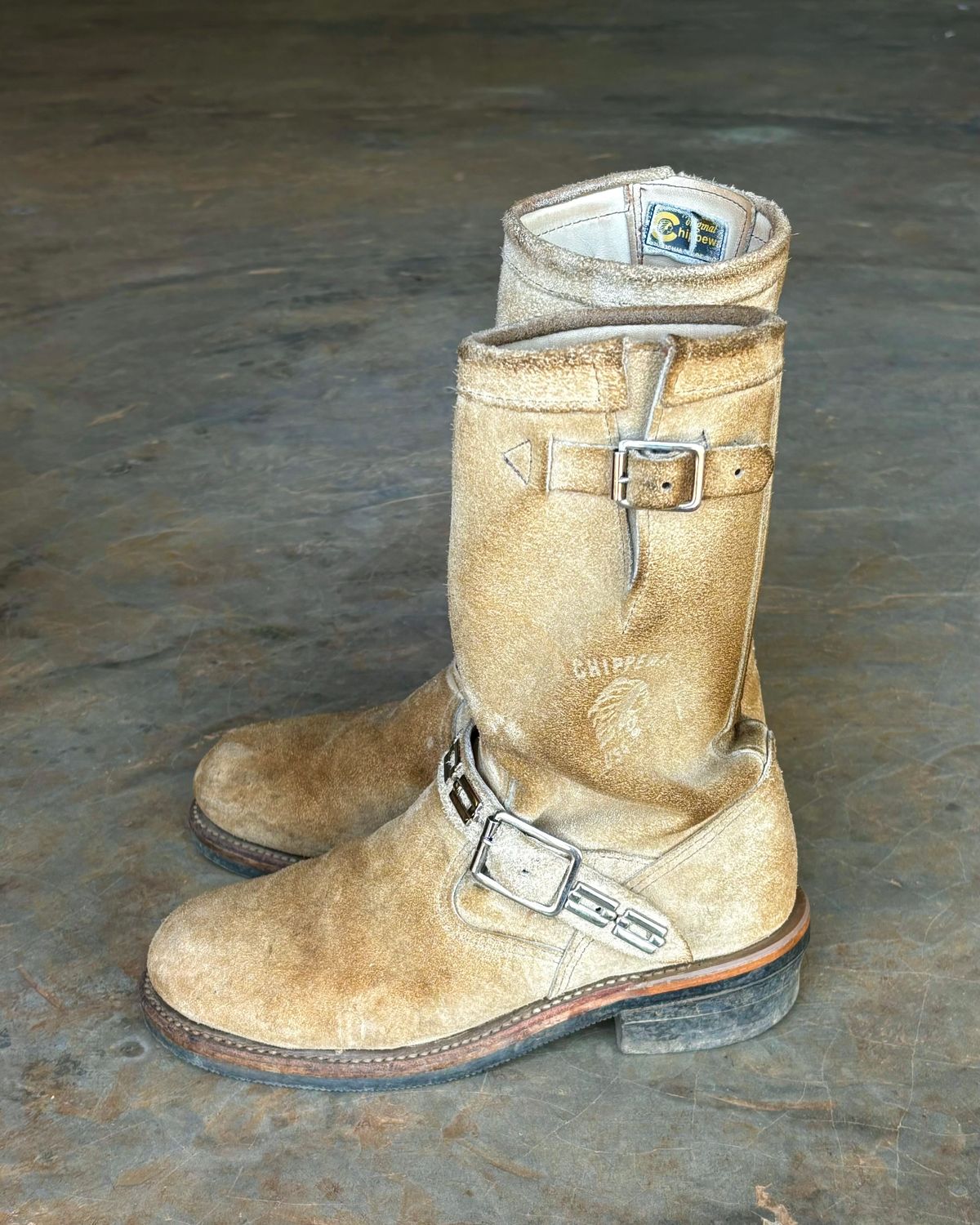Photo by luutruc07 on March 3, 2025 of the Chippewa 11" Engineer Boot in Laramie Retan.