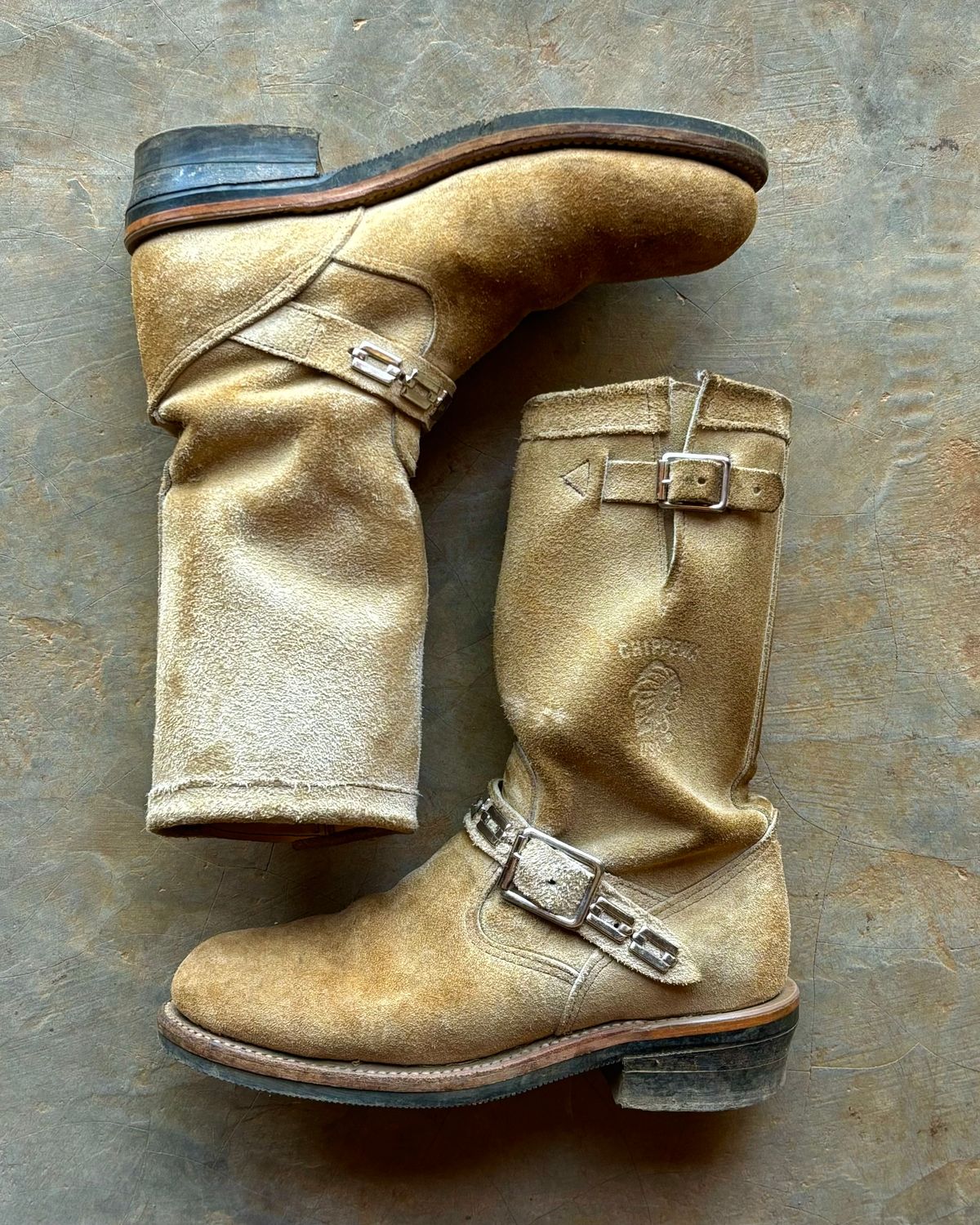 Photo by luutruc07 on March 3, 2025 of the Chippewa 11" Engineer Boot in Laramie Retan.
