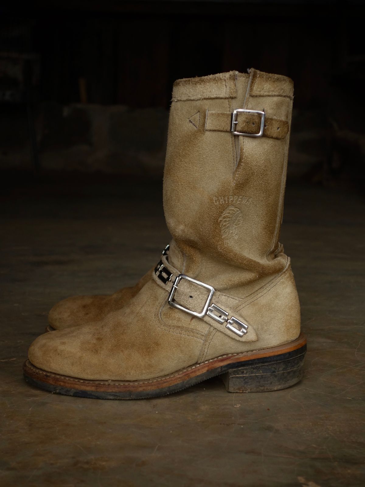 Photo by luutruc07 on March 30, 2025 of the Chippewa 11" Engineer Boot in Laramie Retan.