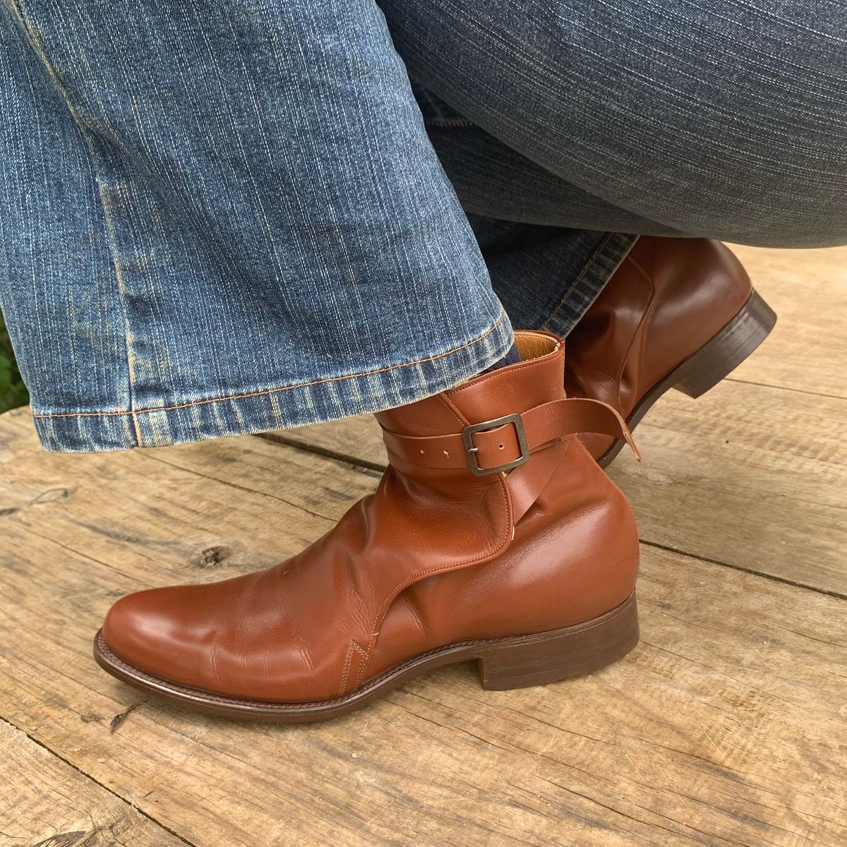 Photo by luutruc07 on October 2, 2023 of the Ring & Brewer Jodhpur in Brown Calf.