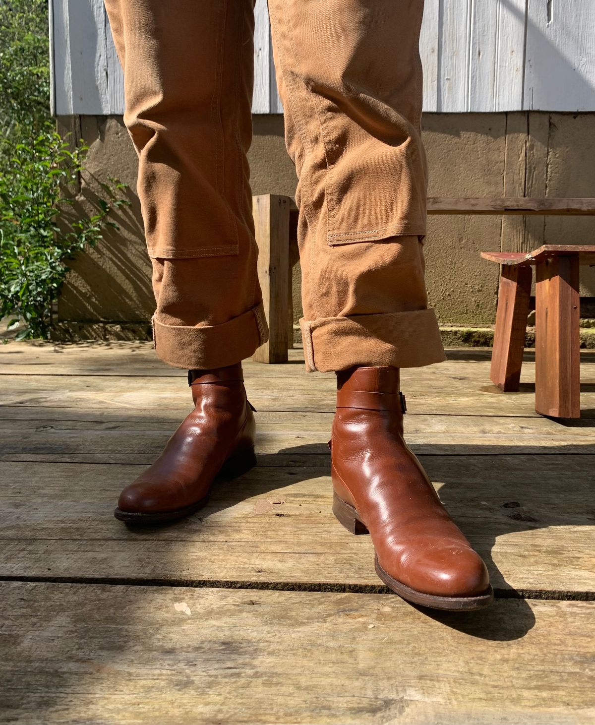 Photo by luutruc07 on November 4, 2023 of the Ring & Brewer Jodhpur in Brown Calf.