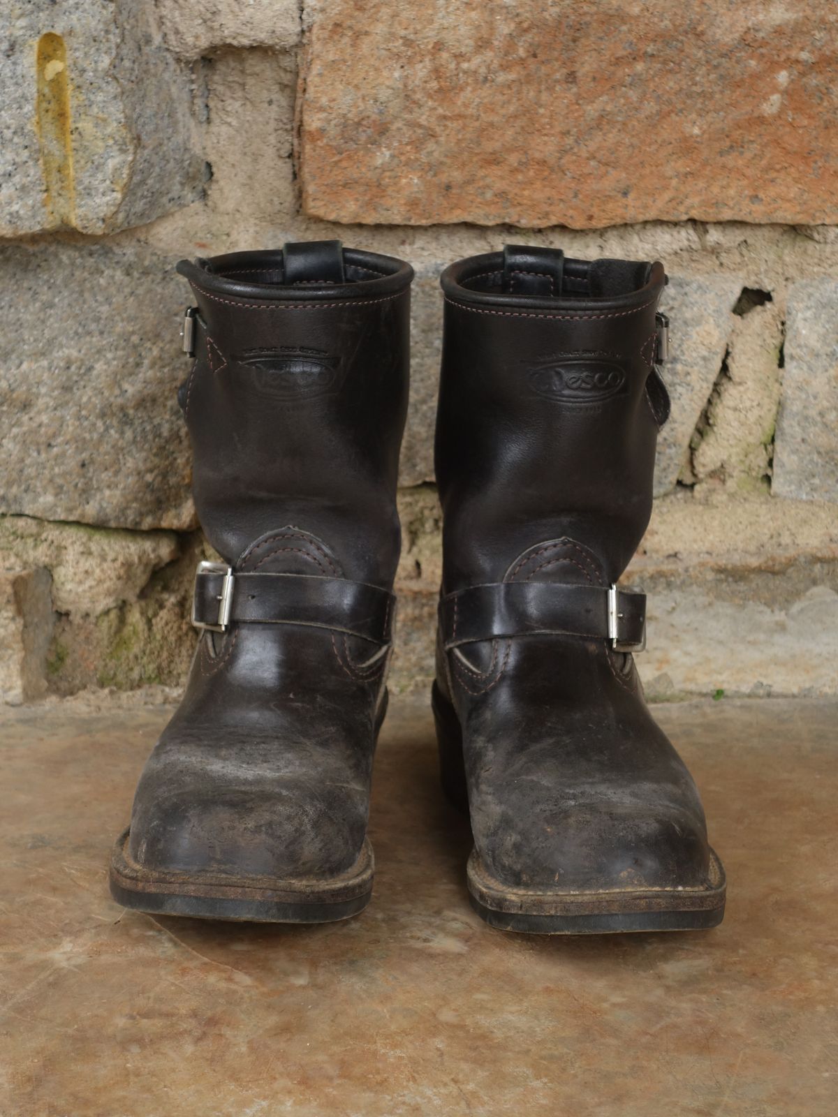 Photo by luutruc07 on January 4, 2023 of the Wesco Boss Engineer Boot in Unlisted Leather.