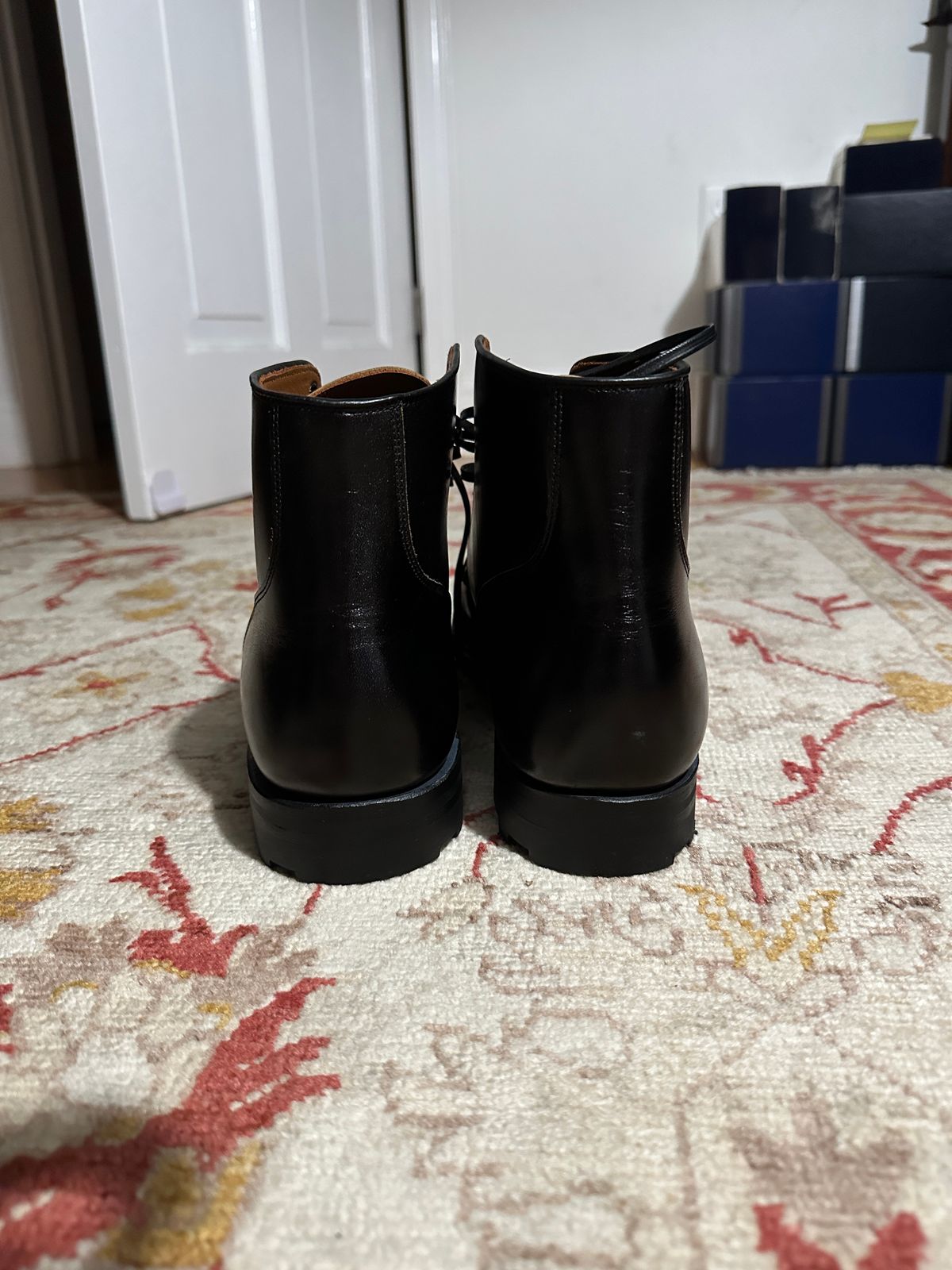 Photo by mattmcmhn on November 7, 2023 of the Viberg Service Boot BCT in Shinki Black Oiled Horsebutt.