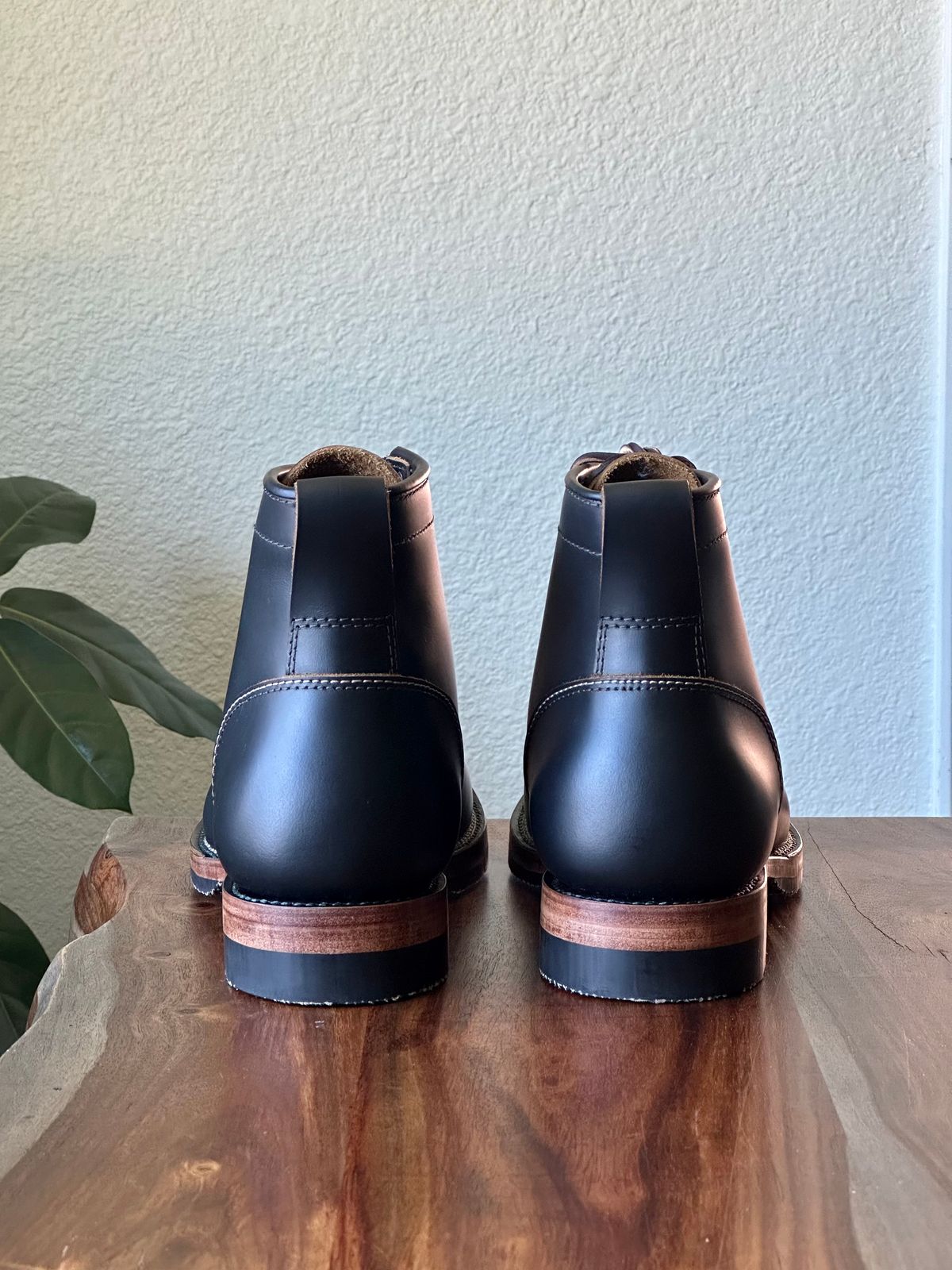 Photo by pigeontree on October 1, 2022 of the Santalum x PTC The Klondike Service Boot in S.B. Foot Black Klondike.