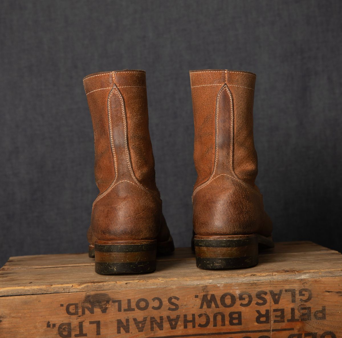 Photo by unsung on April 3, 2025 of the Unsung Prototype LTT in Horween Natural Waxed Flesh.