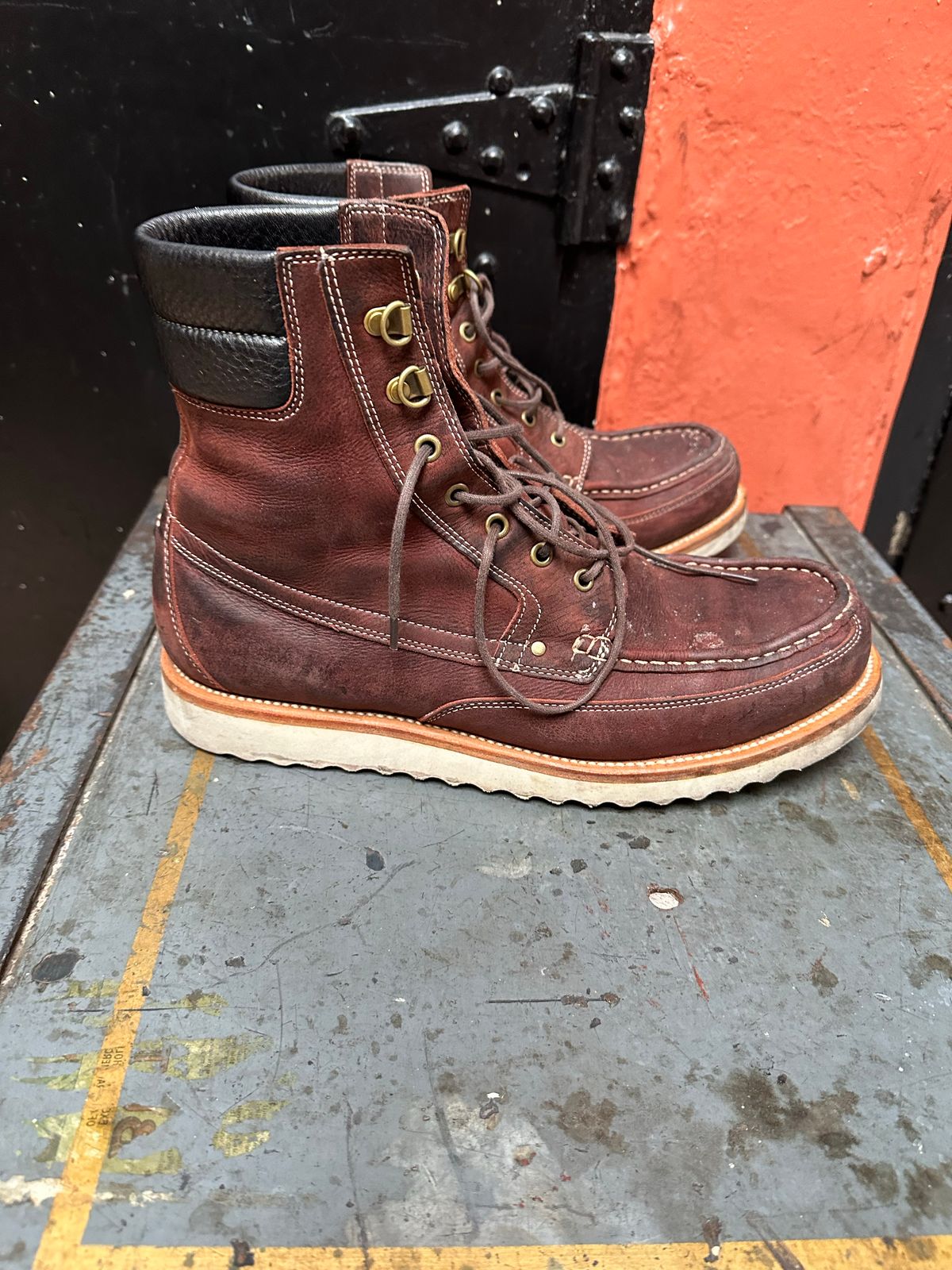 Photo by TSF415 on November 5, 2022 of the Grant Stone Field Boot in C.F. Stead Dark Burgundy Classic Kudu.