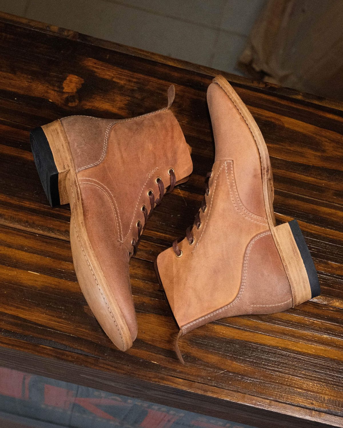 Photo by akito on October 1, 2025 of the Akito WWII Type 5 M90 IJA Boot in Comipel Crust Shell Cordovan.