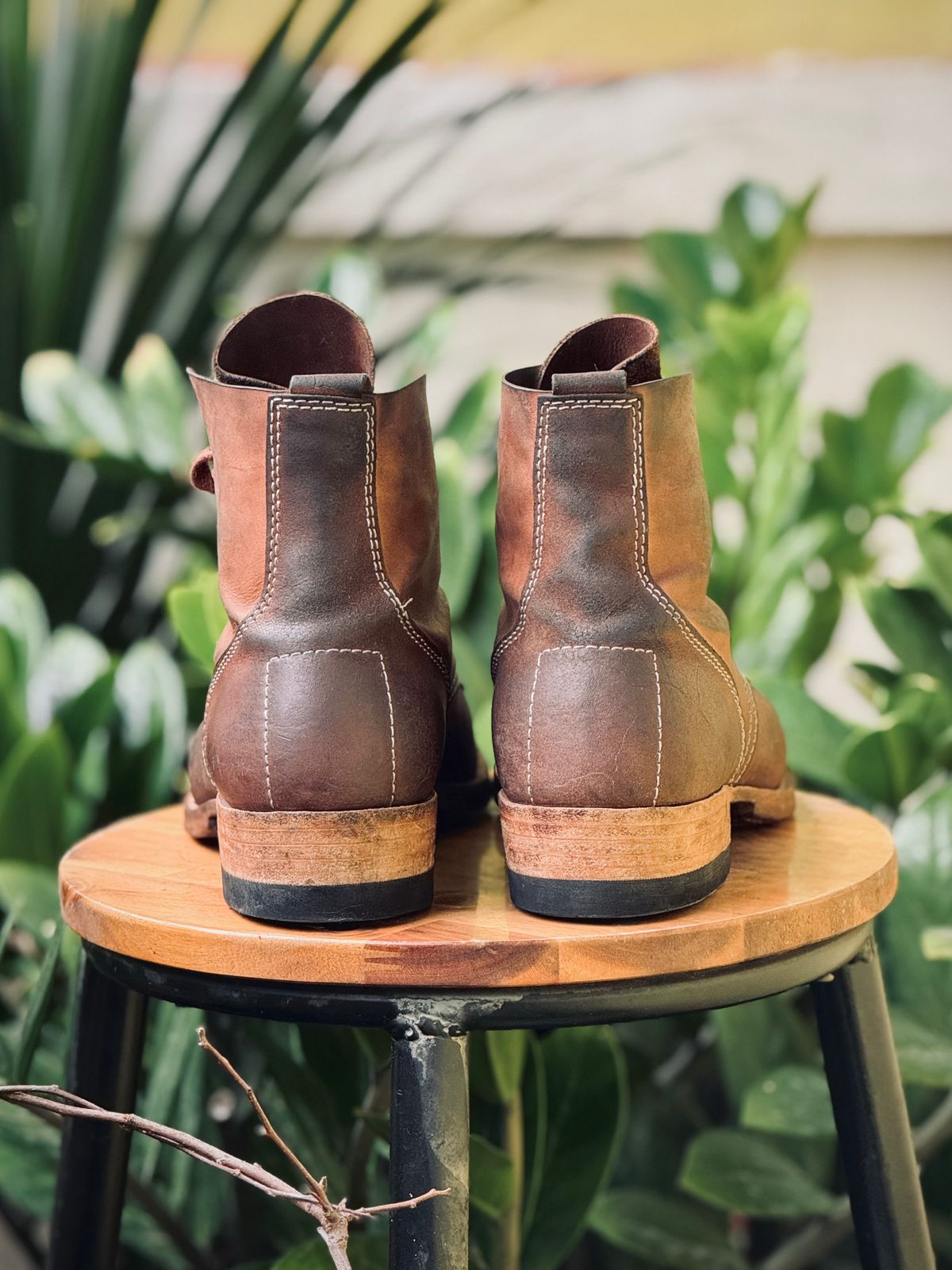 Photo by akito on November 5, 2025 of the Akito WWII Type 5 M90 IJA Boot in Comipel Crust Shell Cordovan.