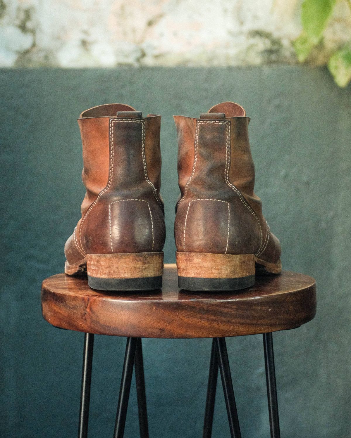 Photo by akito on December 1, 2025 of the Akito WWII Type 5 M90 IJA Boot in Comipel Crust Shell Cordovan.