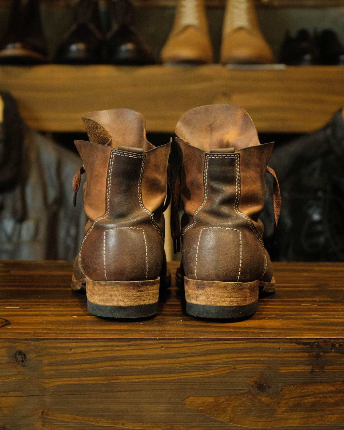 Photo by akito on January 6, 2026 of the Akito WWII Type 5 M90 IJA Boot in Comipel Crust Shell Cordovan.