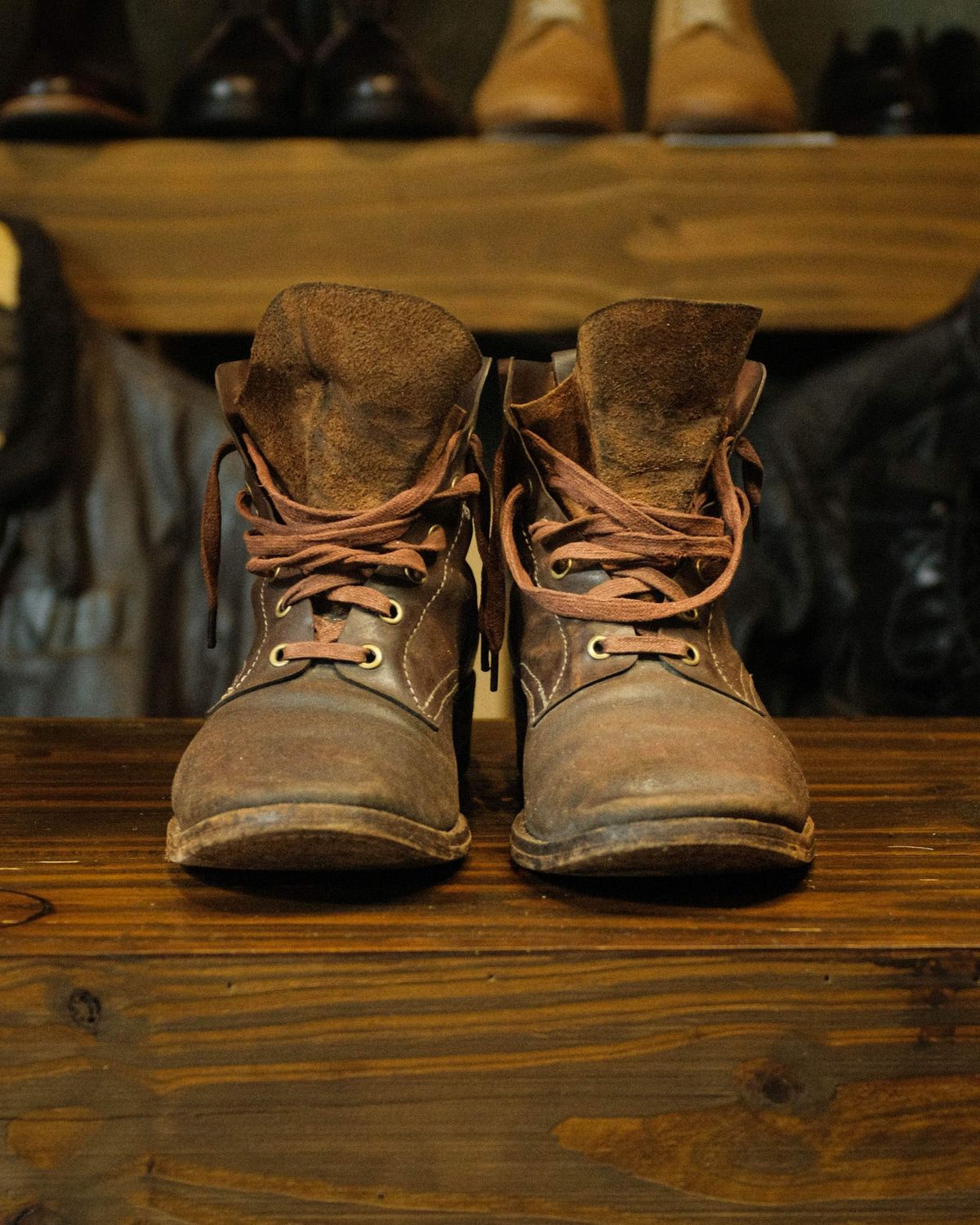 Photo by akito on January 6, 2026 of the Akito WWII Type 5 M90 IJA Boot in Comipel Crust Shell Cordovan.