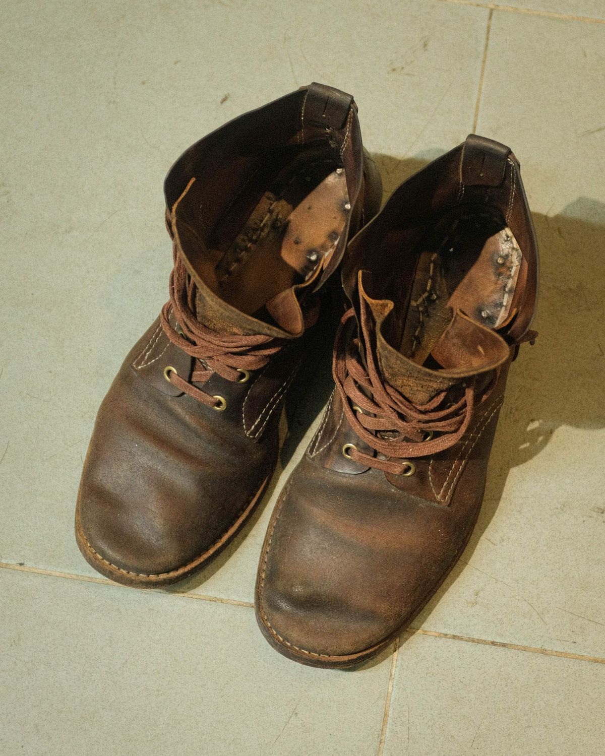 Photo by akito on January 6, 2026 of the Akito WWII Type 5 M90 IJA Boot in Comipel Crust Shell Cordovan.