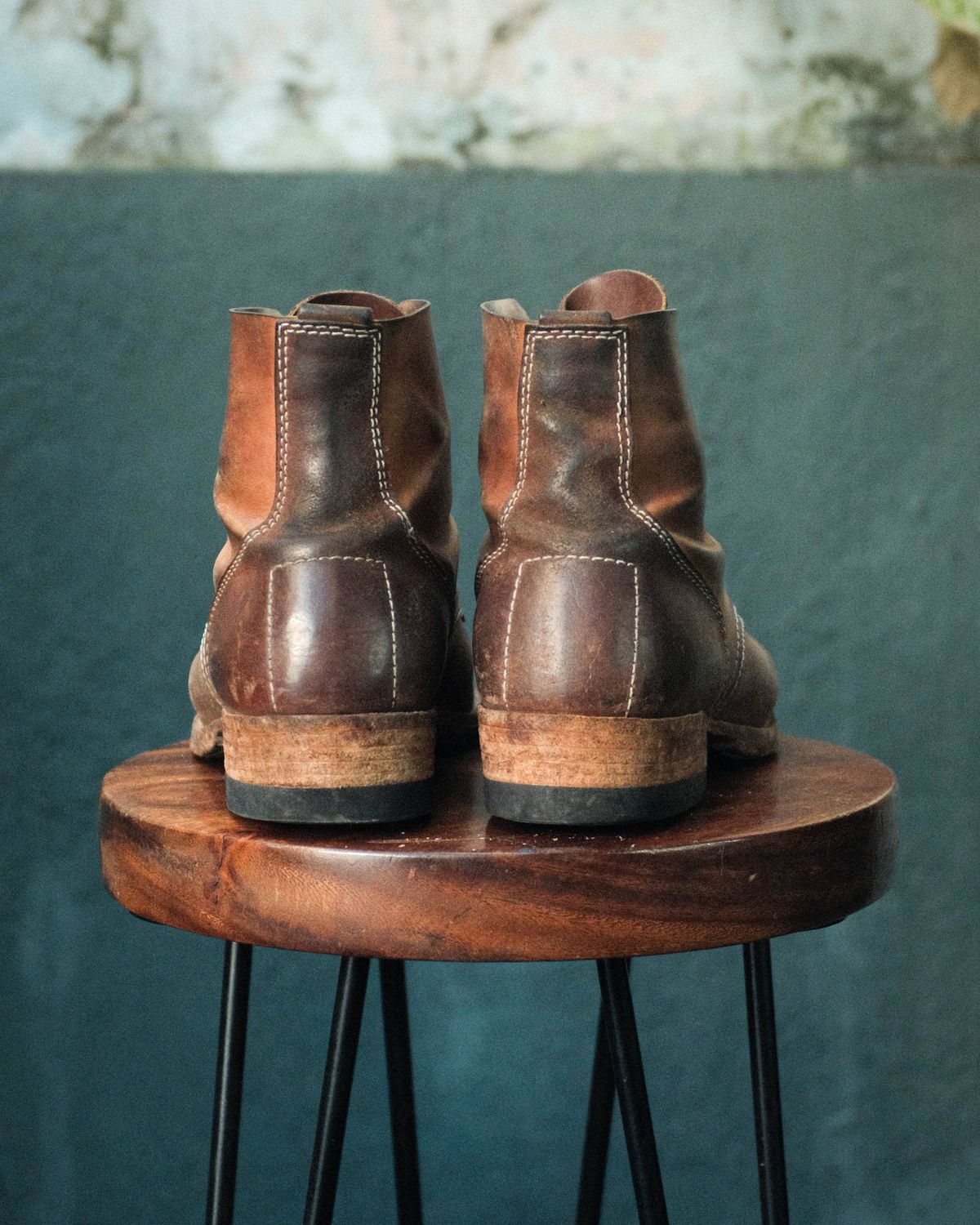 Photo by akito on February 2, 2026 of the Akito WWII Type 5 M90 IJA Boot in Comipel Crust Shell Cordovan.