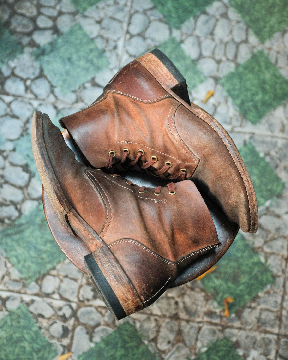 Photo by akito on February 2, 2026 of the Akito WWII Type 5 M90 IJA Boot in Comipel Crust Shell Cordovan.