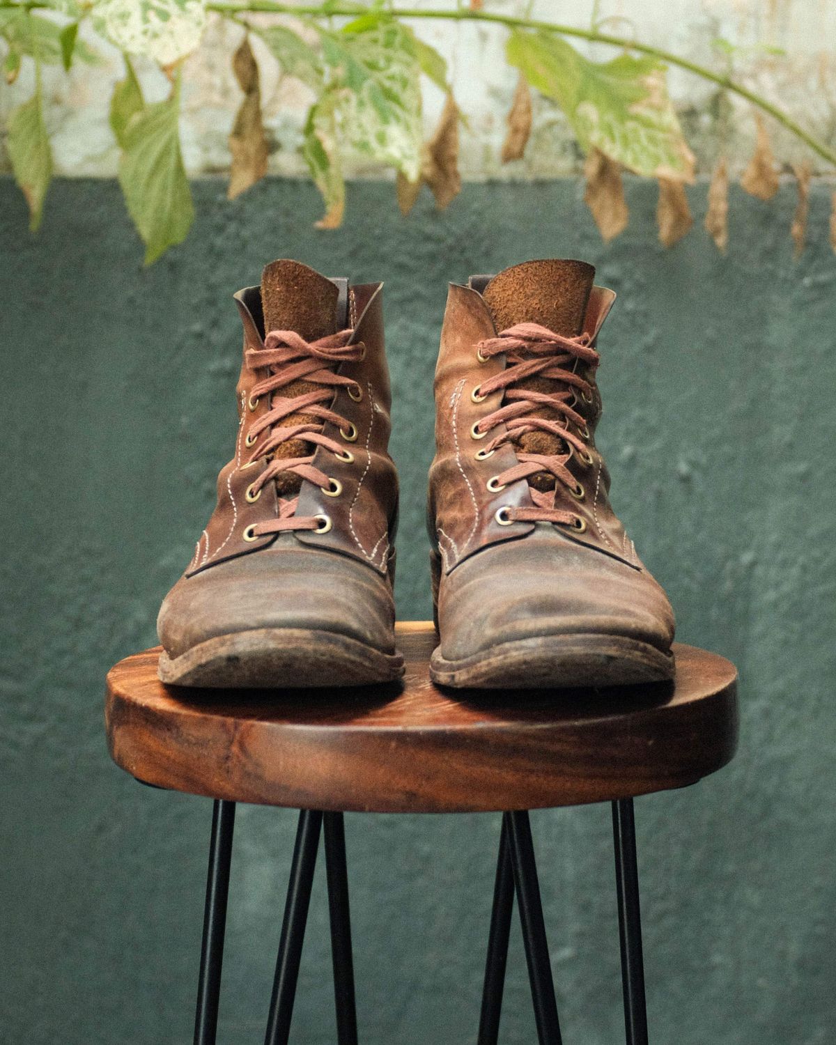 Photo by akito on March 2, 2026 of the Akito WWII Type 5 M90 IJA Boot in Comipel Crust Shell Cordovan.