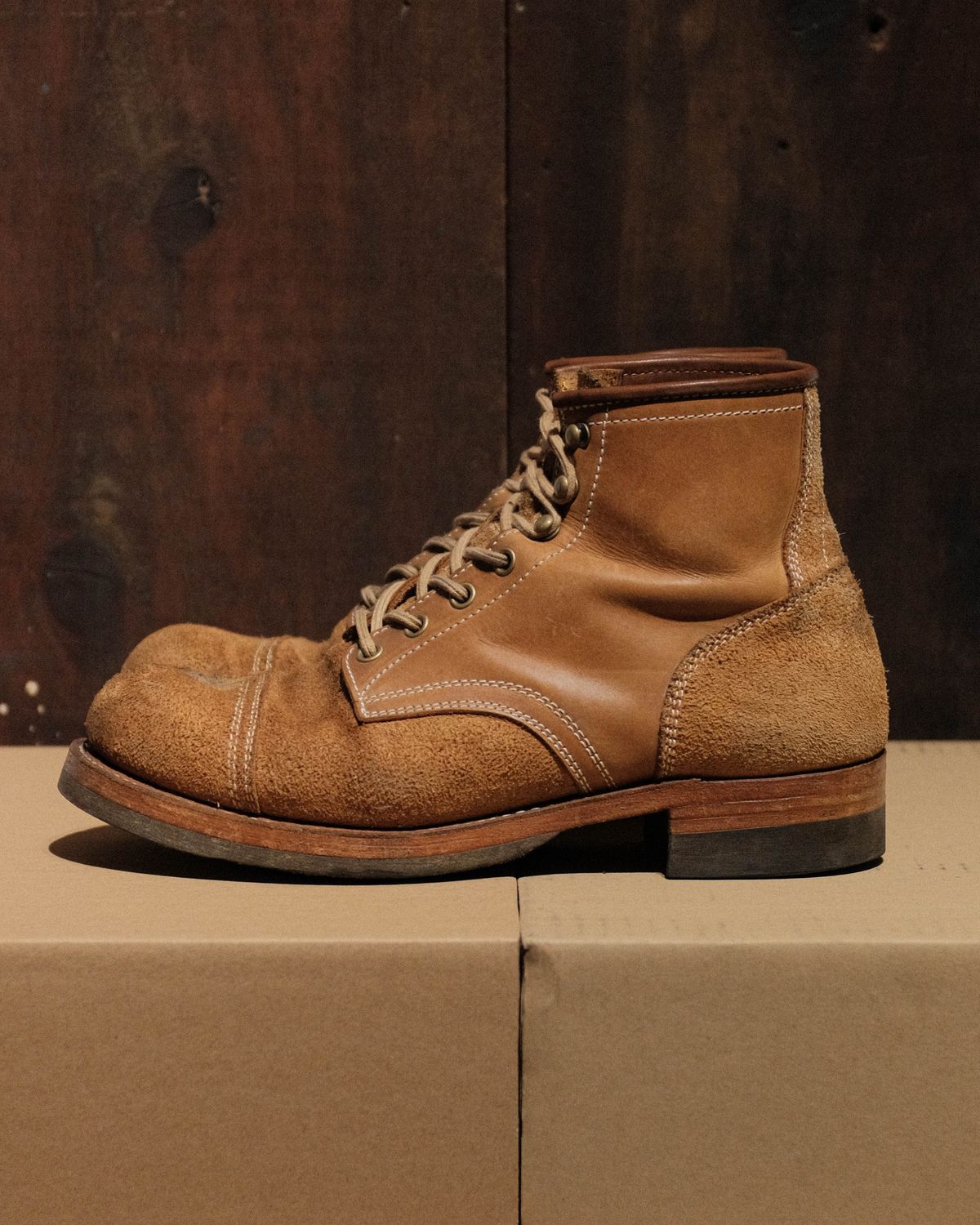 Photo by akito on December 2, 2023 of the Akito Heritage Boots in Unknown Leather.