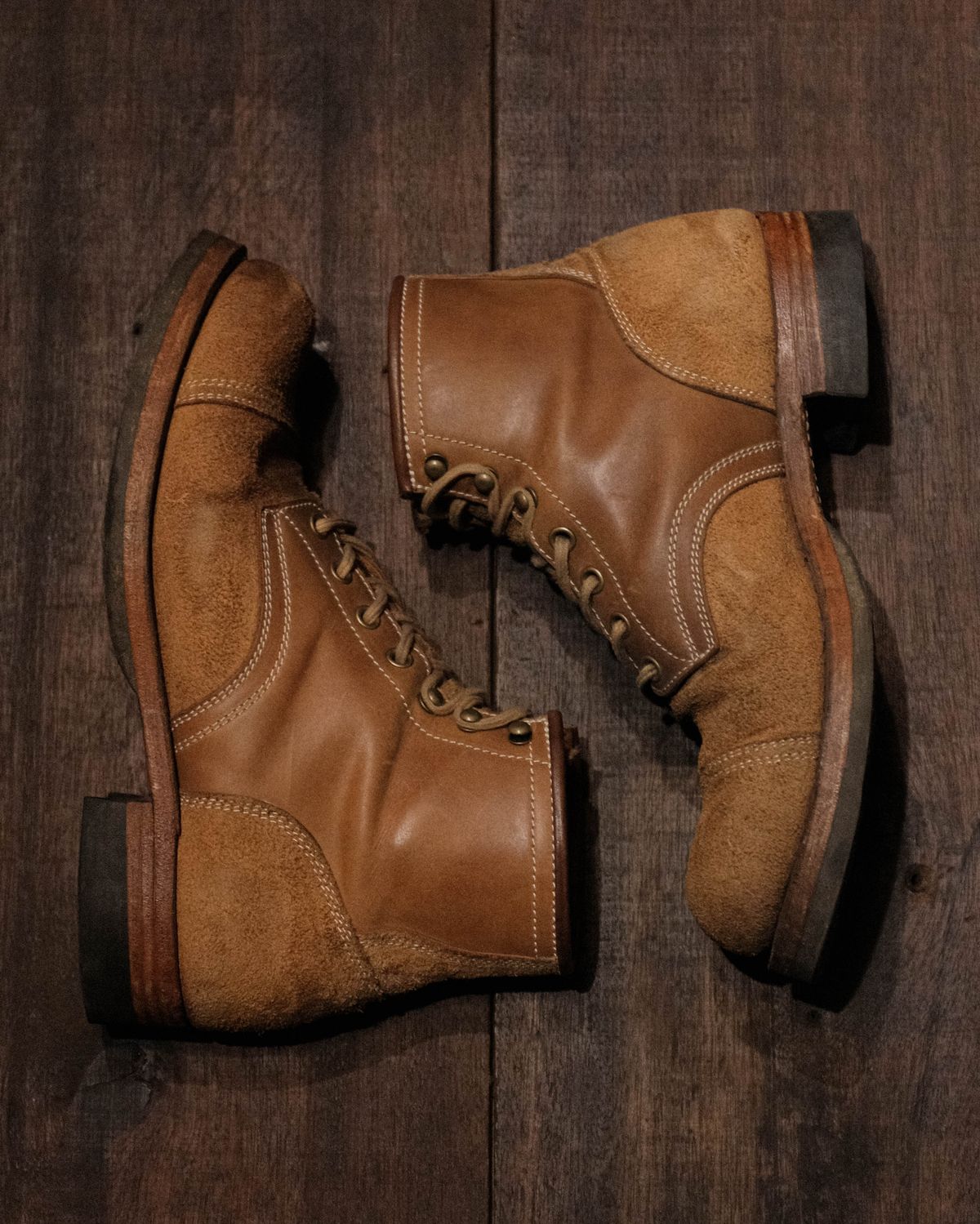Photo by akito on December 2, 2023 of the Akito Heritage Boots in Unknown Leather.