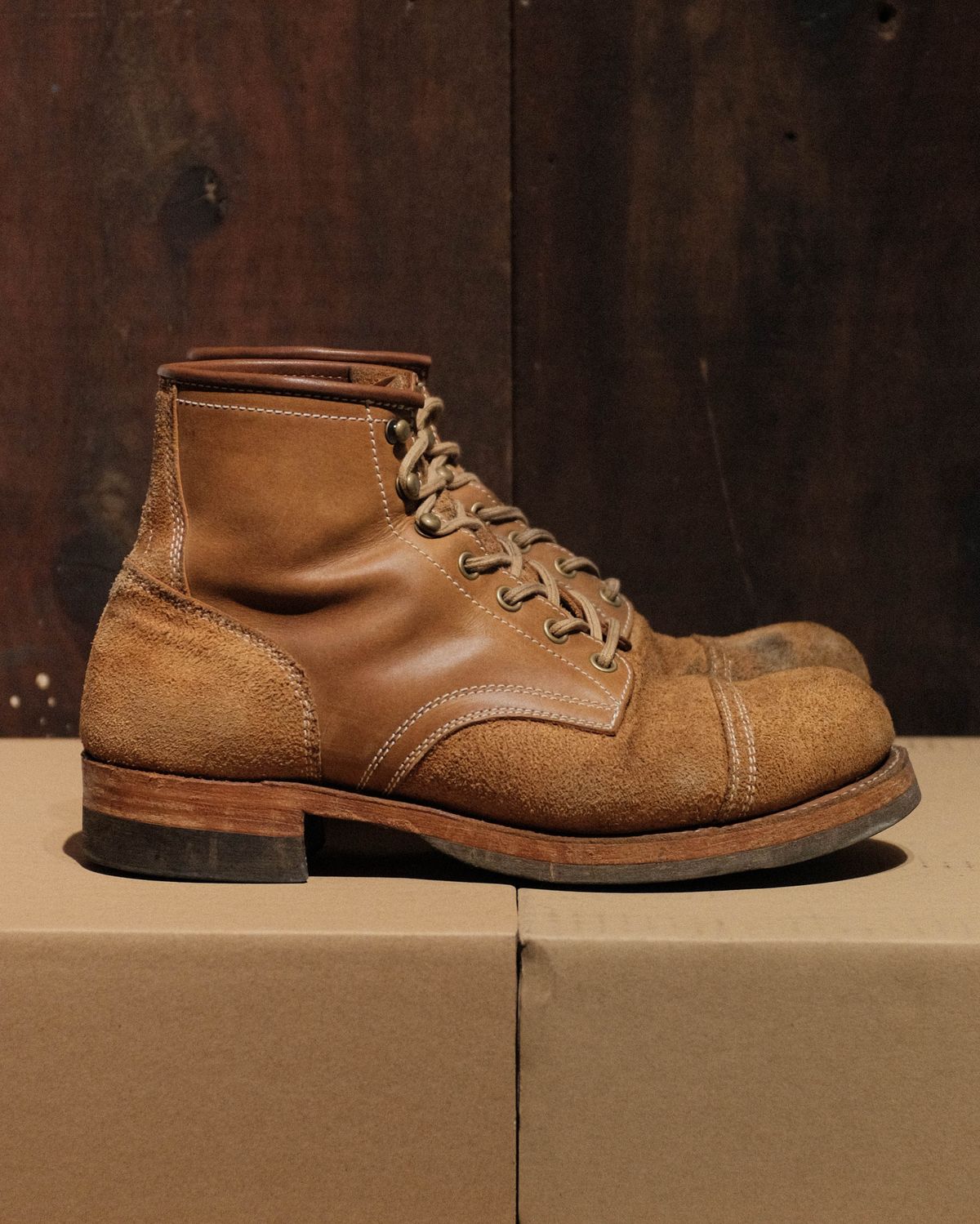 Photo by akito on December 2, 2023 of the Akito Heritage Boots in Unknown Leather.