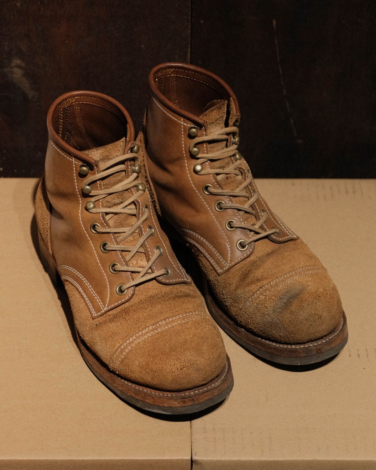 Photo by akito on December 2, 2023 of the Akito Heritage Boots in Unknown Leather.