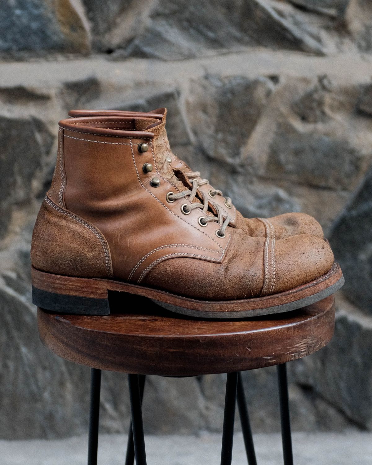 Photo by akito on March 3, 2024 of the Akito Heritage Boots in Unknown Leather.