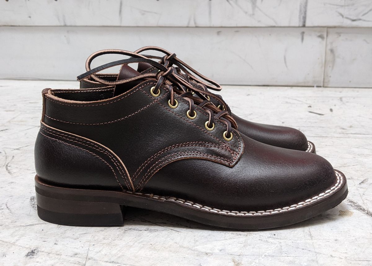 Photo by DonDiego on November 8, 2022 of the Nicks Comstock in Horween Brown Waxed Flesh.