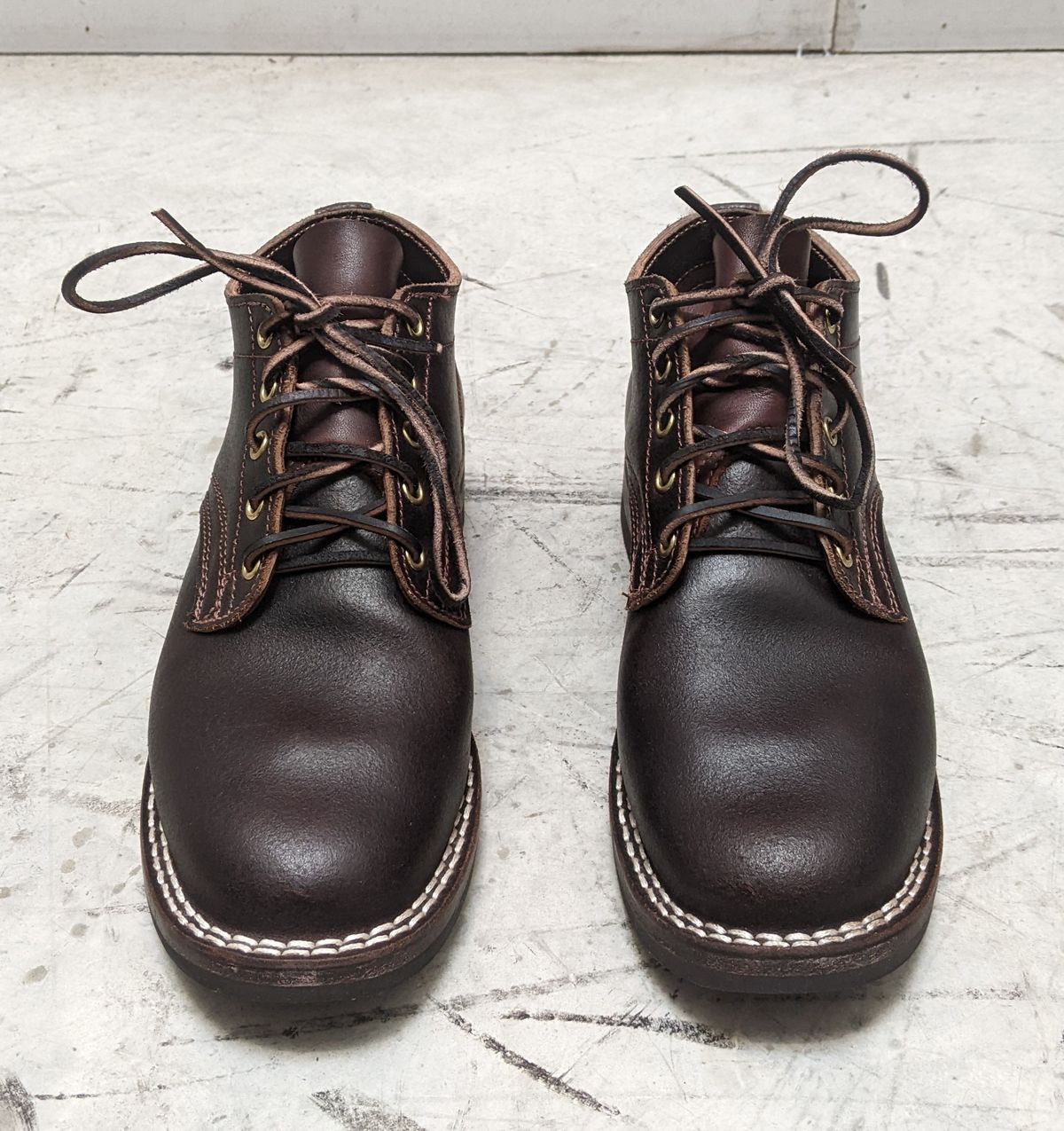 Photo by DonDiego on December 4, 2022 of the Nicks Comstock in Horween Brown Waxed Flesh.