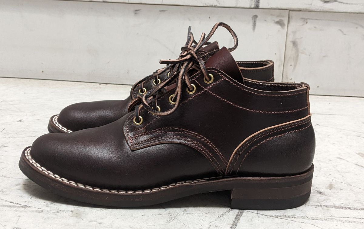 Photo by DonDiego on December 4, 2022 of the Nicks Comstock in Horween Brown Waxed Flesh.