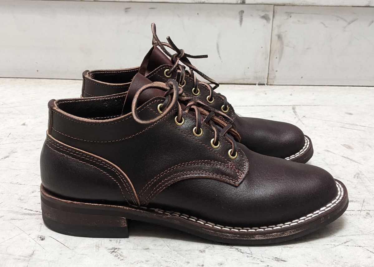 Photo by DonDiego on December 4, 2022 of the Nicks Comstock in Horween Brown Waxed Flesh.