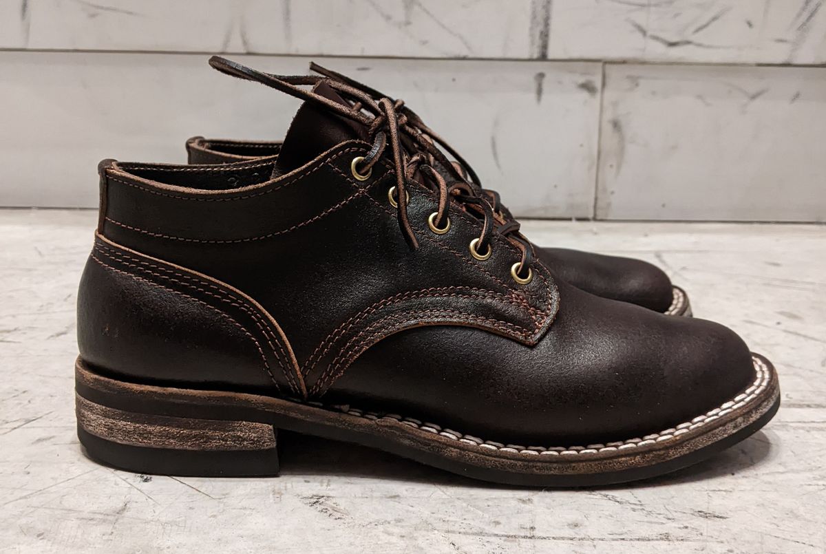 Photo by DonDiego on January 4, 2023 of the Nicks Comstock in Horween Brown Waxed Flesh.