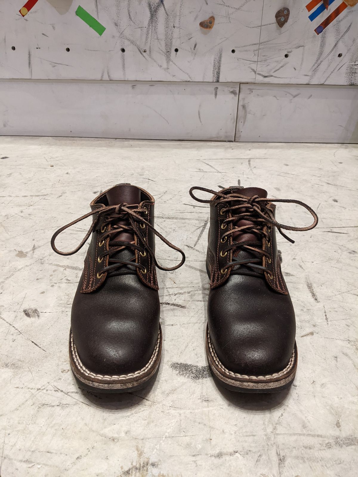 Photo by DonDiego on February 6, 2023 of the Nicks Comstock in Horween Brown Waxed Flesh.