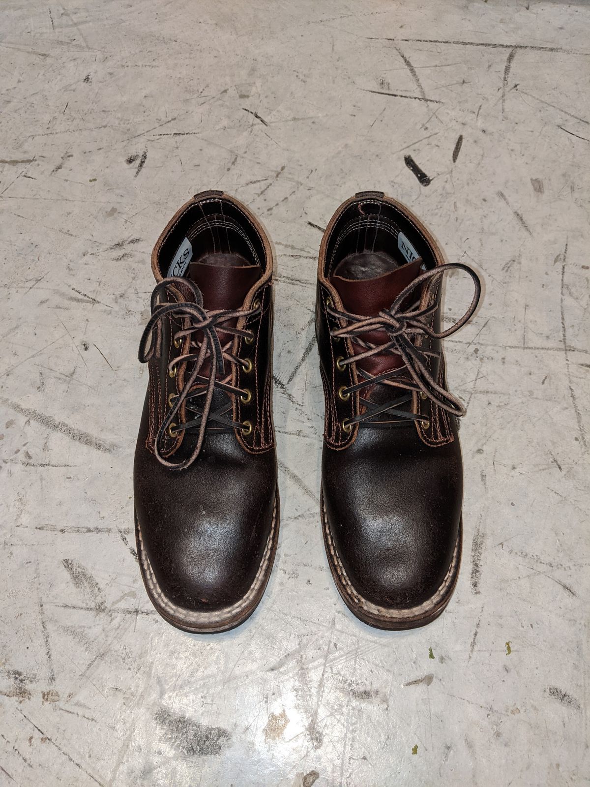 Photo by DonDiego on March 6, 2023 of the Nicks Comstock in Horween Brown Waxed Flesh.