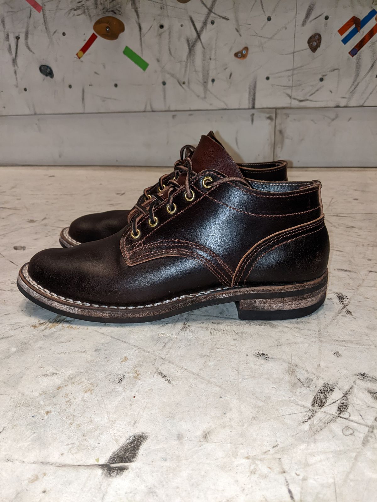 Photo by DonDiego on April 6, 2023 of the Nicks Comstock in Horween Brown Waxed Flesh.