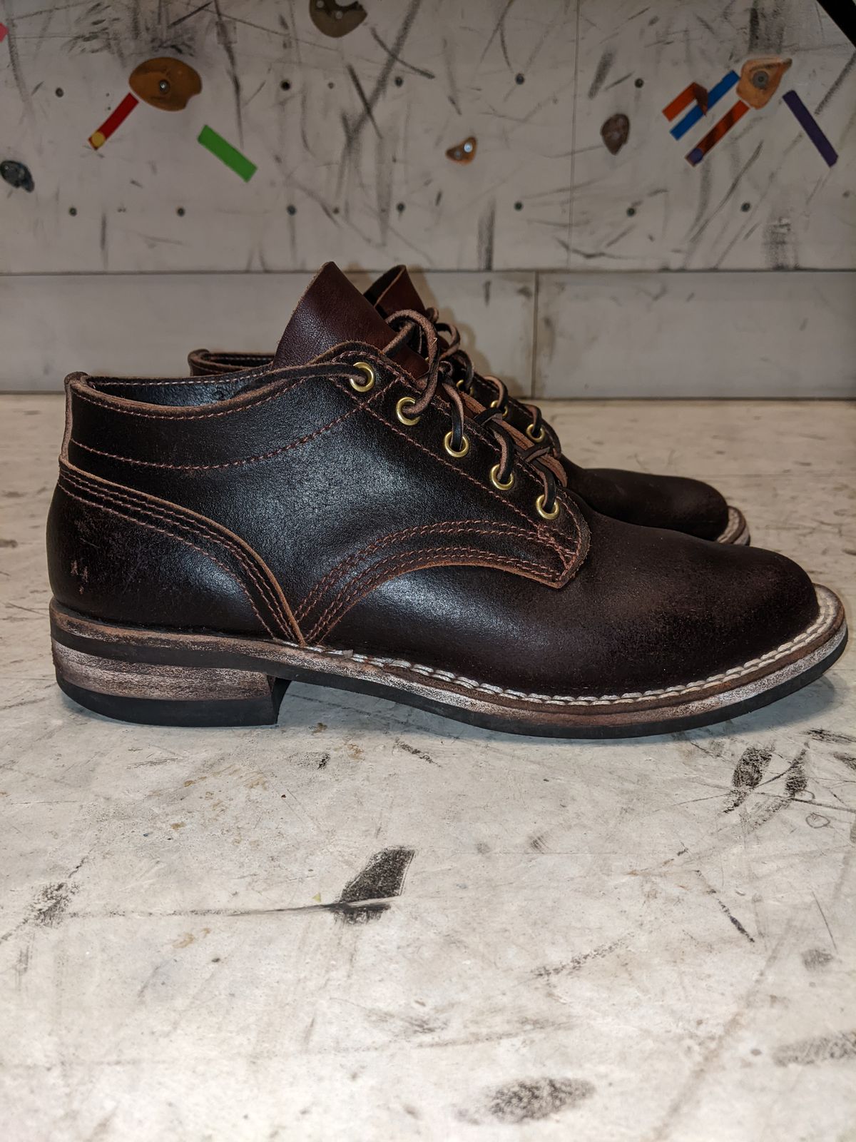 Photo by DonDiego on April 6, 2023 of the Nicks Comstock in Horween Brown Waxed Flesh.