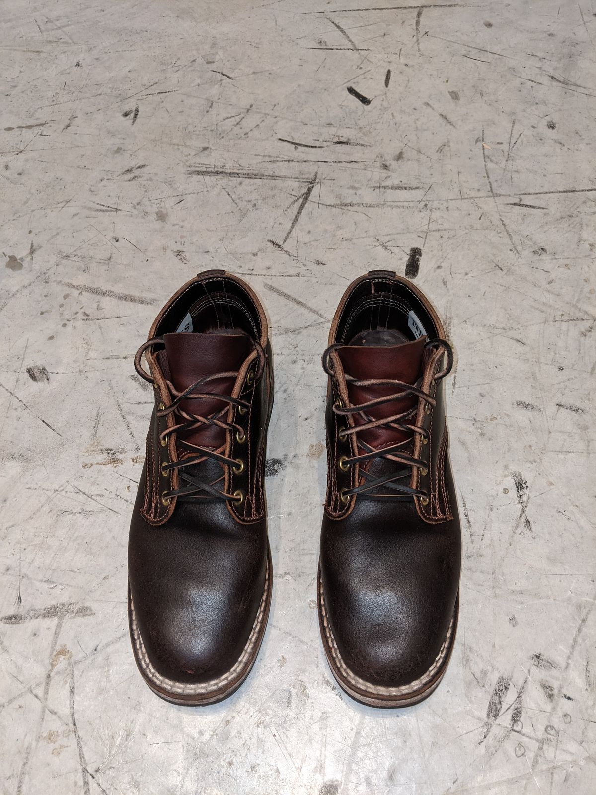 Photo by DonDiego on April 6, 2023 of the Nicks Comstock in Horween Brown Waxed Flesh.