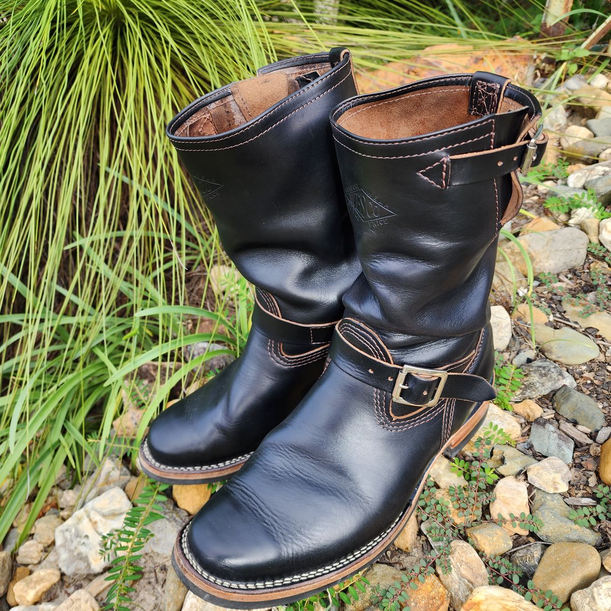 Photo by Littlewood555 on February 5, 2024 of the Wesco Mister Lou in Horween Black Chromexcel Horsehide.