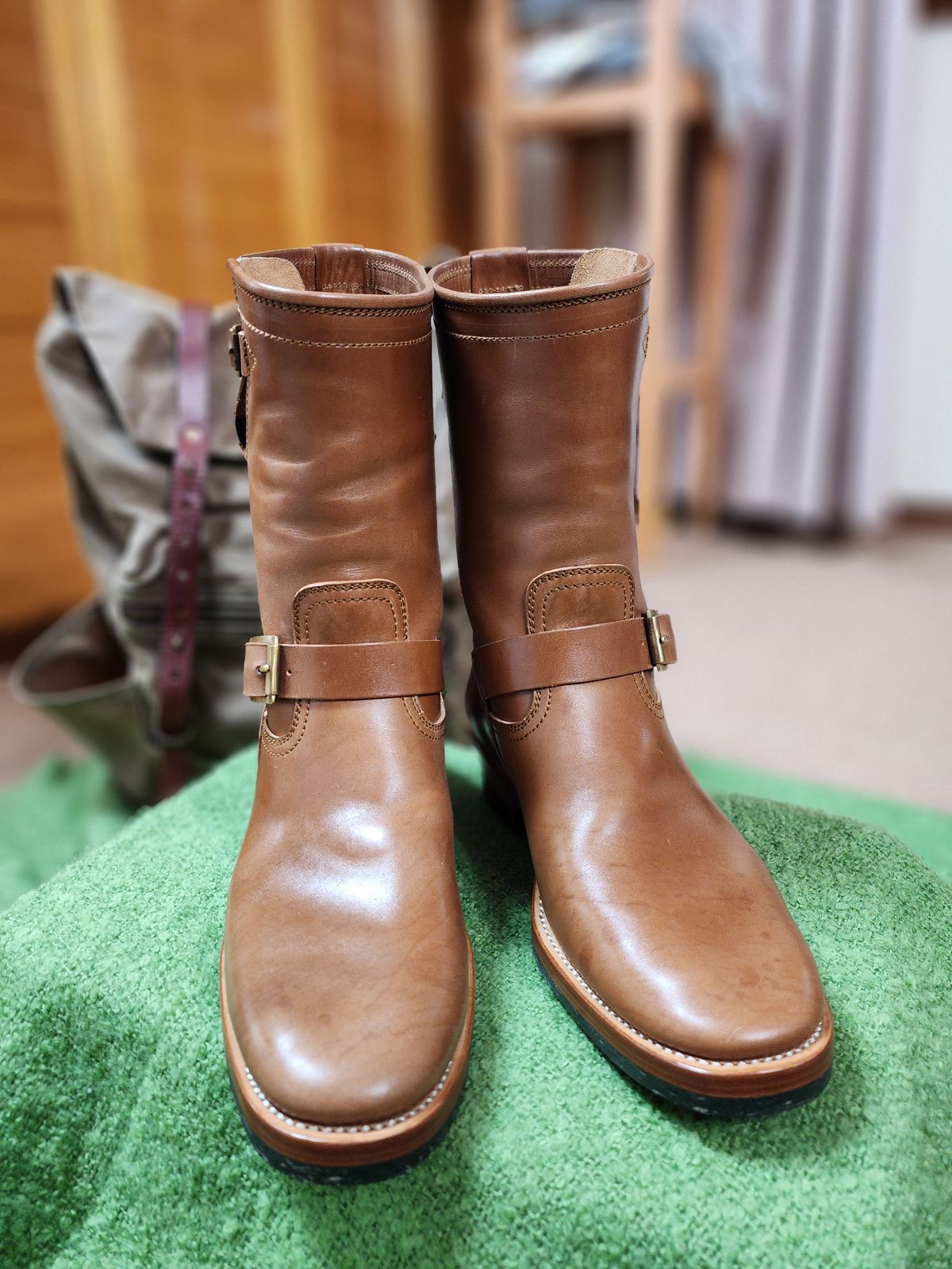 Photo by Littlewood555 on October 3, 2024 of the Briselblack The Keeper 'Type 2' Engineer Boot in Maryam Toscanello Horsebutt.