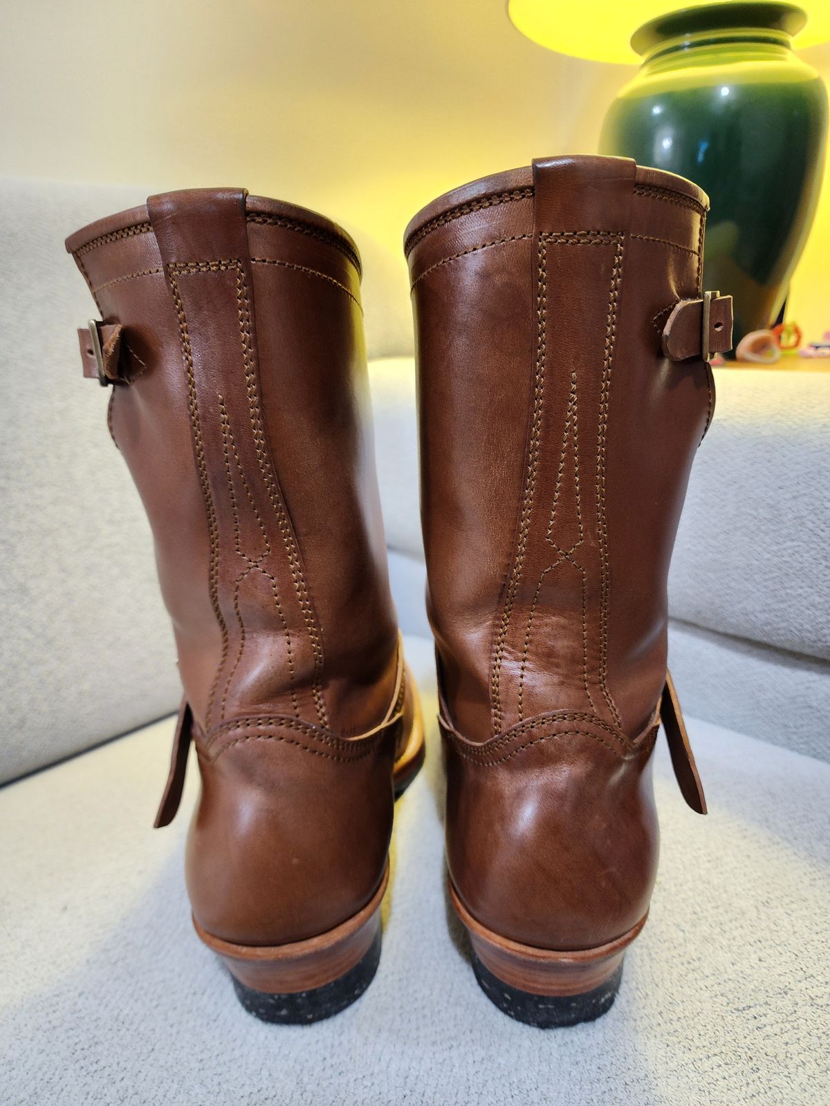 Photo by Littlewood555 on November 5, 2024 of the Briselblack The Keeper 'Type 2' Engineer Boot in Maryam Toscanello Horsebutt.