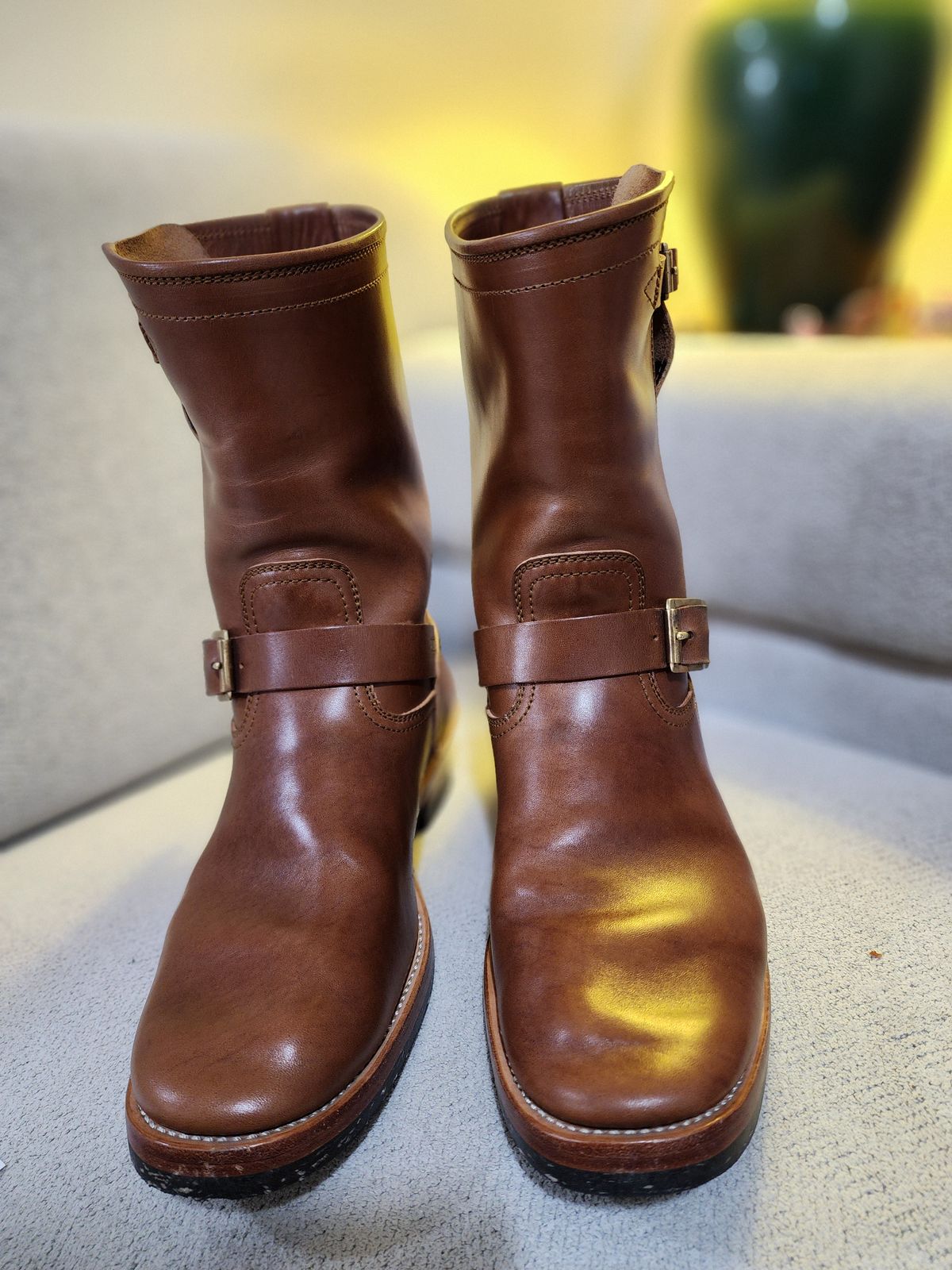 Photo by Littlewood555 on November 5, 2024 of the Briselblack The Keeper 'Type 2' Engineer Boot in Maryam Toscanello Horsebutt.