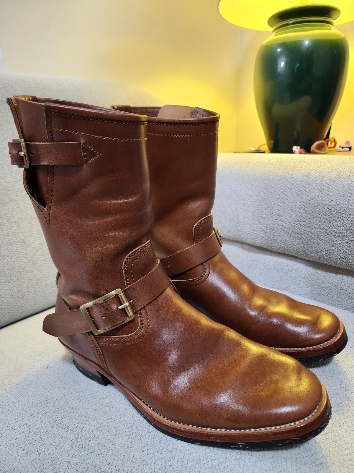 Photo by Littlewood555 on November 5, 2024 of the Briselblack The Keeper 'Type 2' Engineer Boot in Maryam Toscanello Horsebutt.