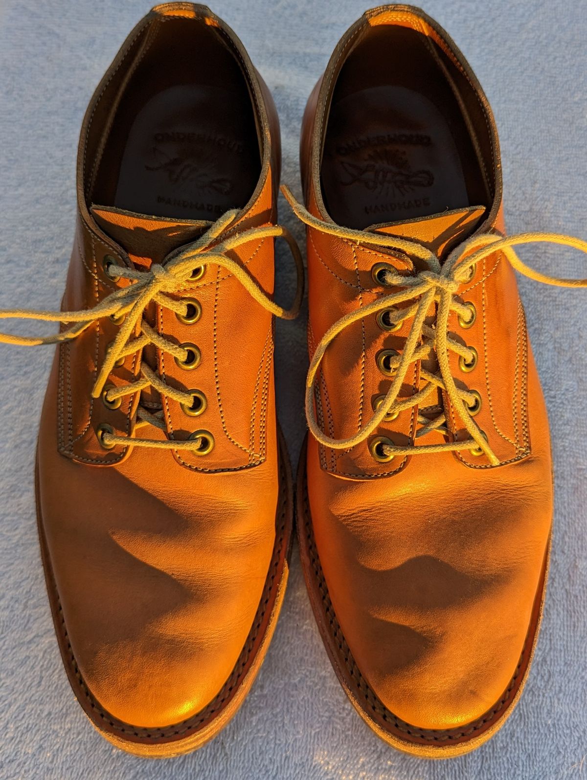 Photo by cross on February 3, 2023 of the Onderhoud LVL01 Derby Boot in Wickett & Craig Russet Traditional Harness.