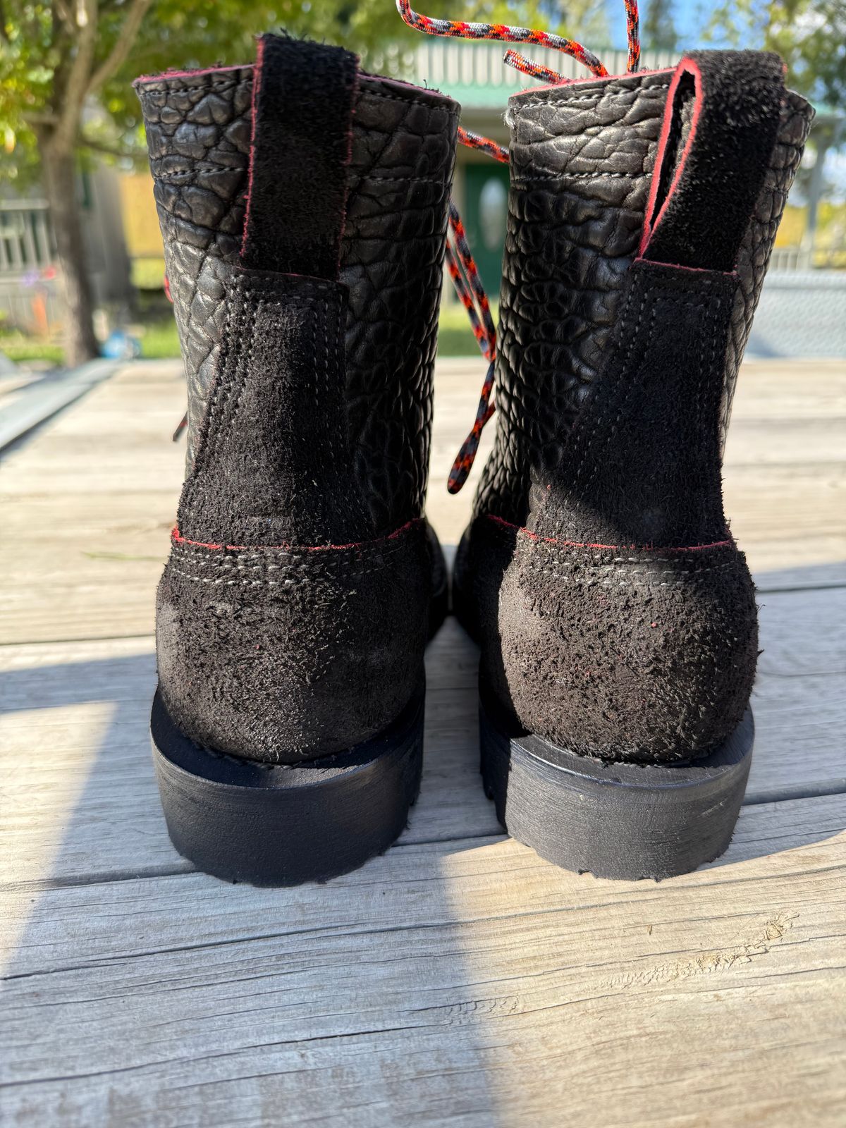 Photo by chadthebootguy on October 2, 2025 of the JK Boots O.T. in Bloodcore Bison.