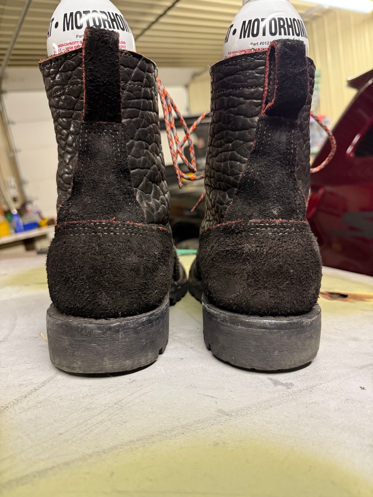 Photo by chadthebootguy on November 6, 2025 of the JK Boots O.T. in Bloodcore Bison.