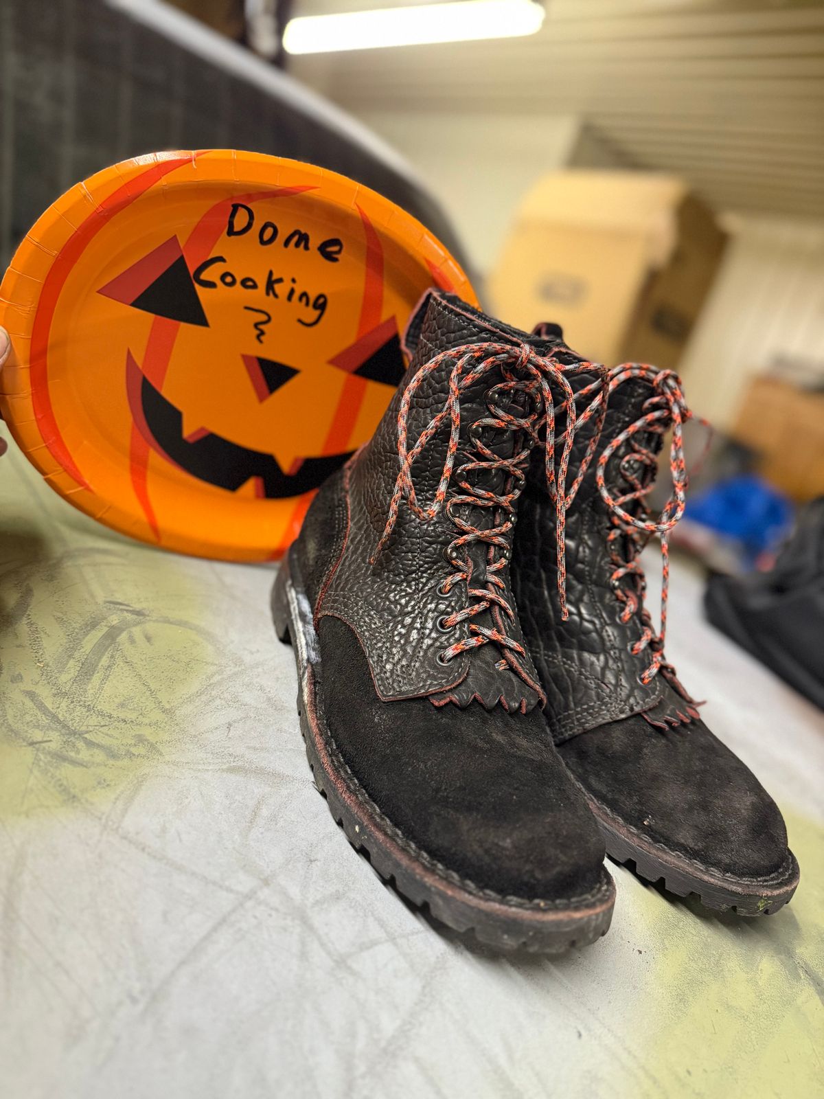 Photo by chadthebootguy on November 6, 2025 of the JK Boots O.T. in Bloodcore Bison.