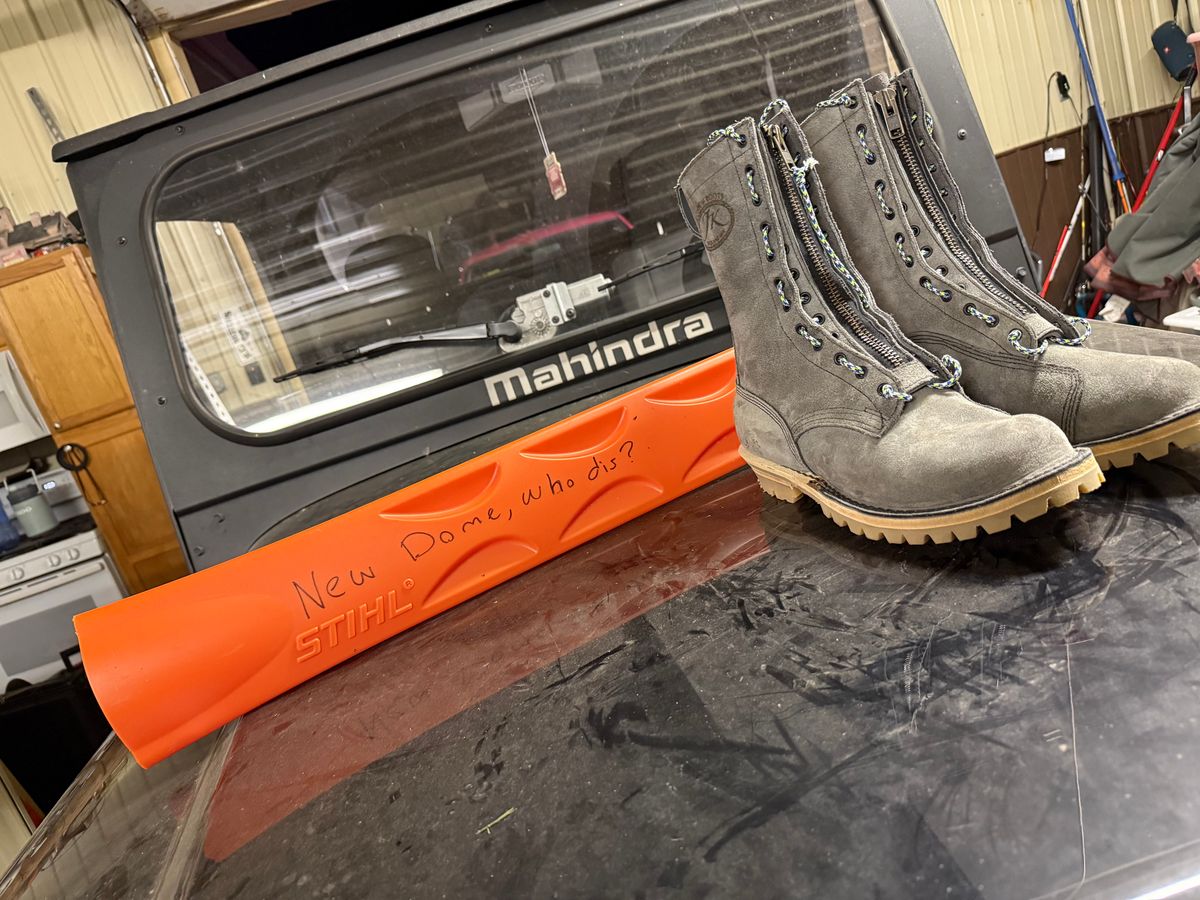 Photo by chadthebootguy on October 6, 2025 of the JK Boots Super Station Boot in JK 8oz Grey roughout.