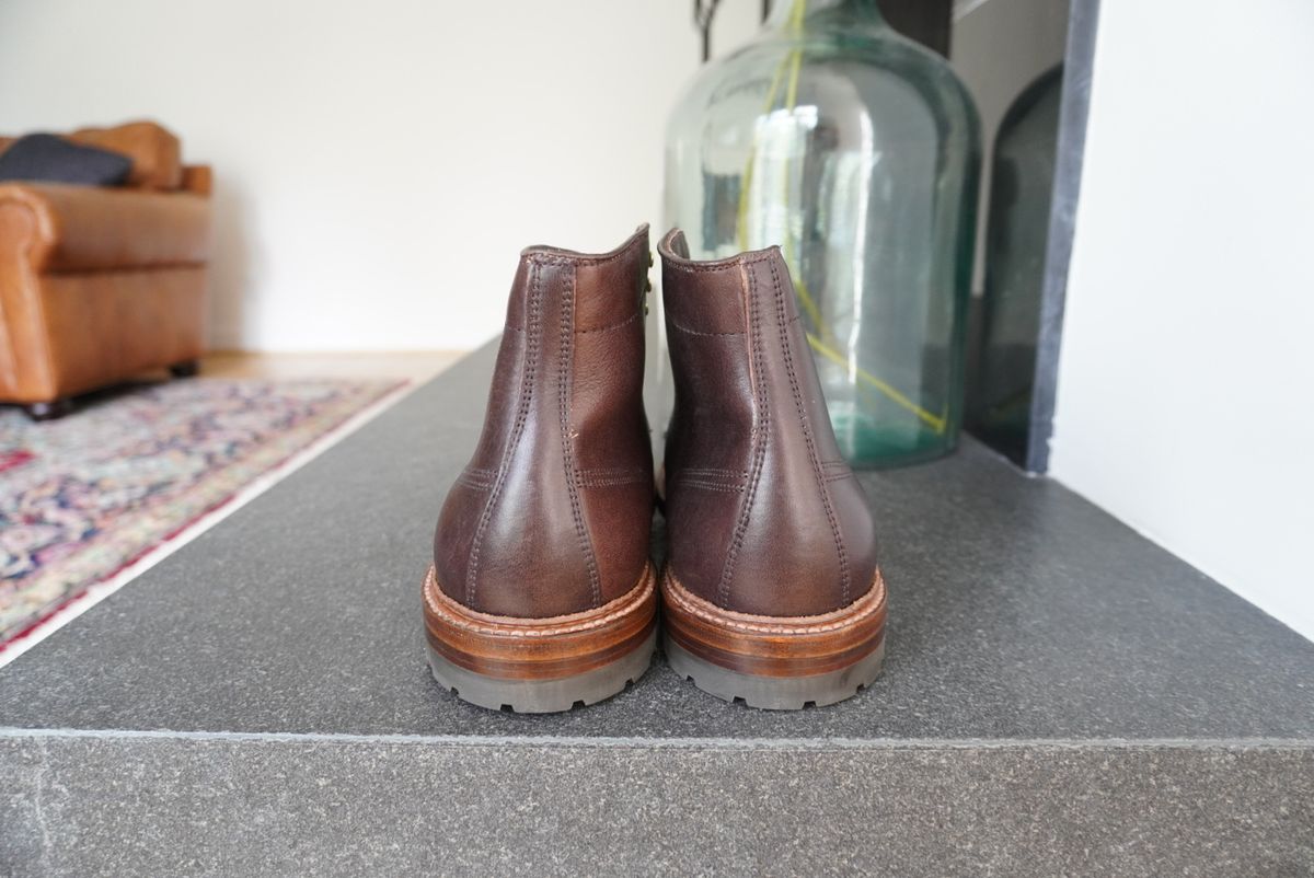 Photo by inthosejawnz on October 2, 2023 of the Alden x Stitchdown Stitchup 2.0 in Horween Arabica Lux Calfskin.