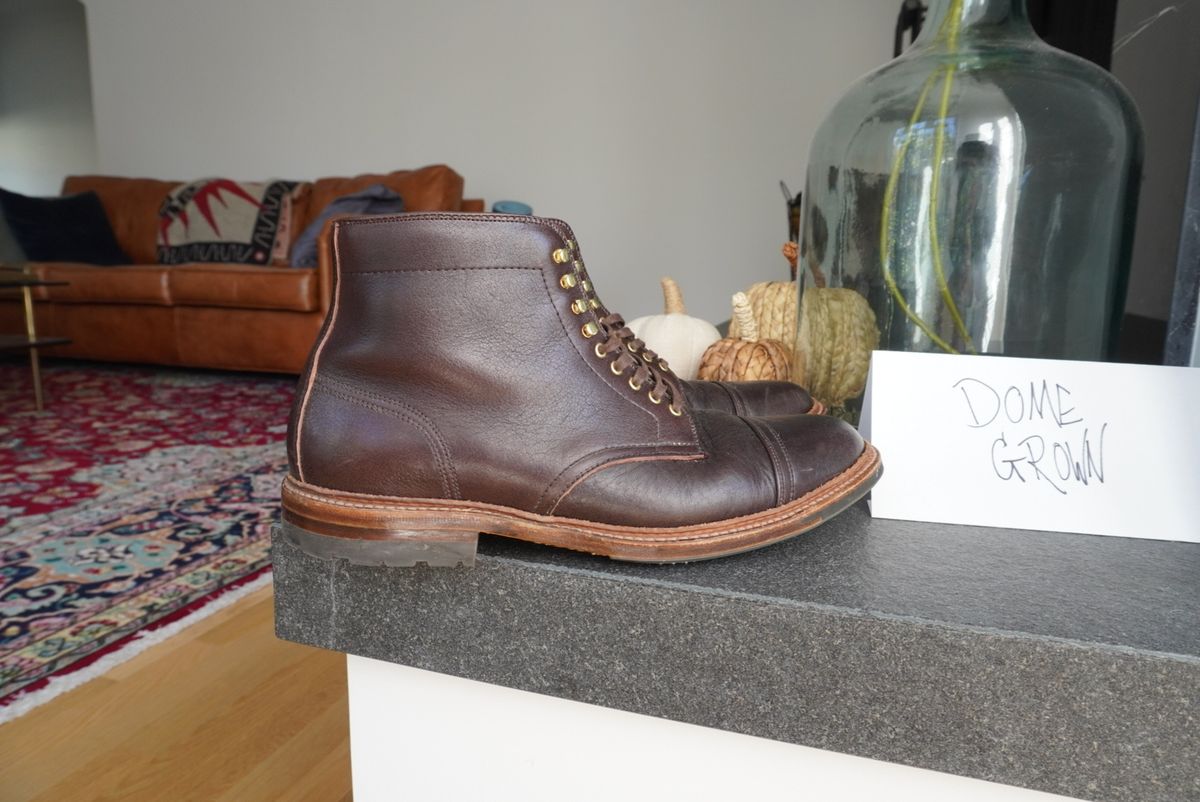 Photo by inthosejawnz on November 2, 2023 of the Alden x Stitchdown Stitchup 2.0 in Horween Arabica Lux Calfskin.